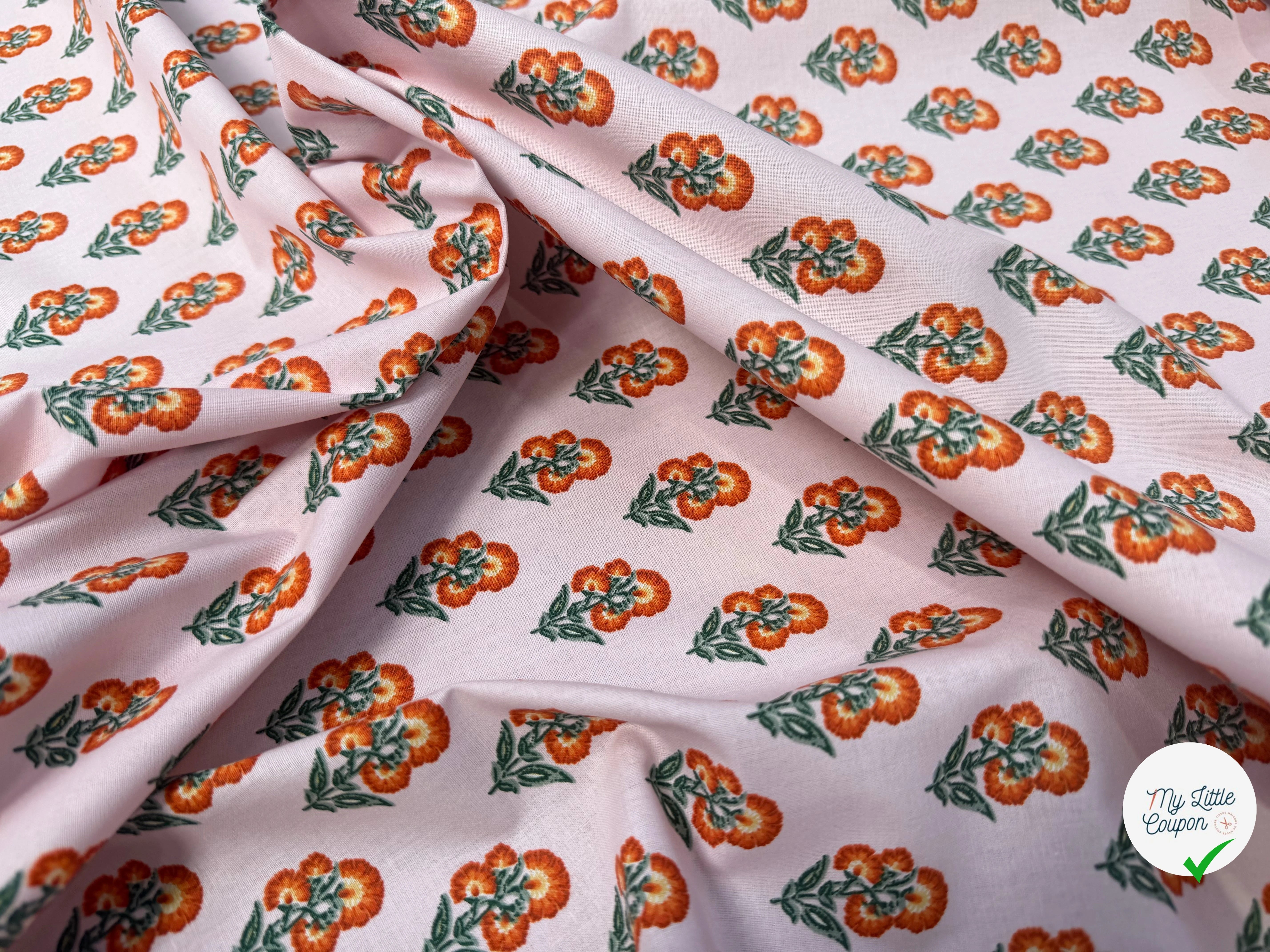 PERCALE DE COTON ADI ROSE - My Little Coupon