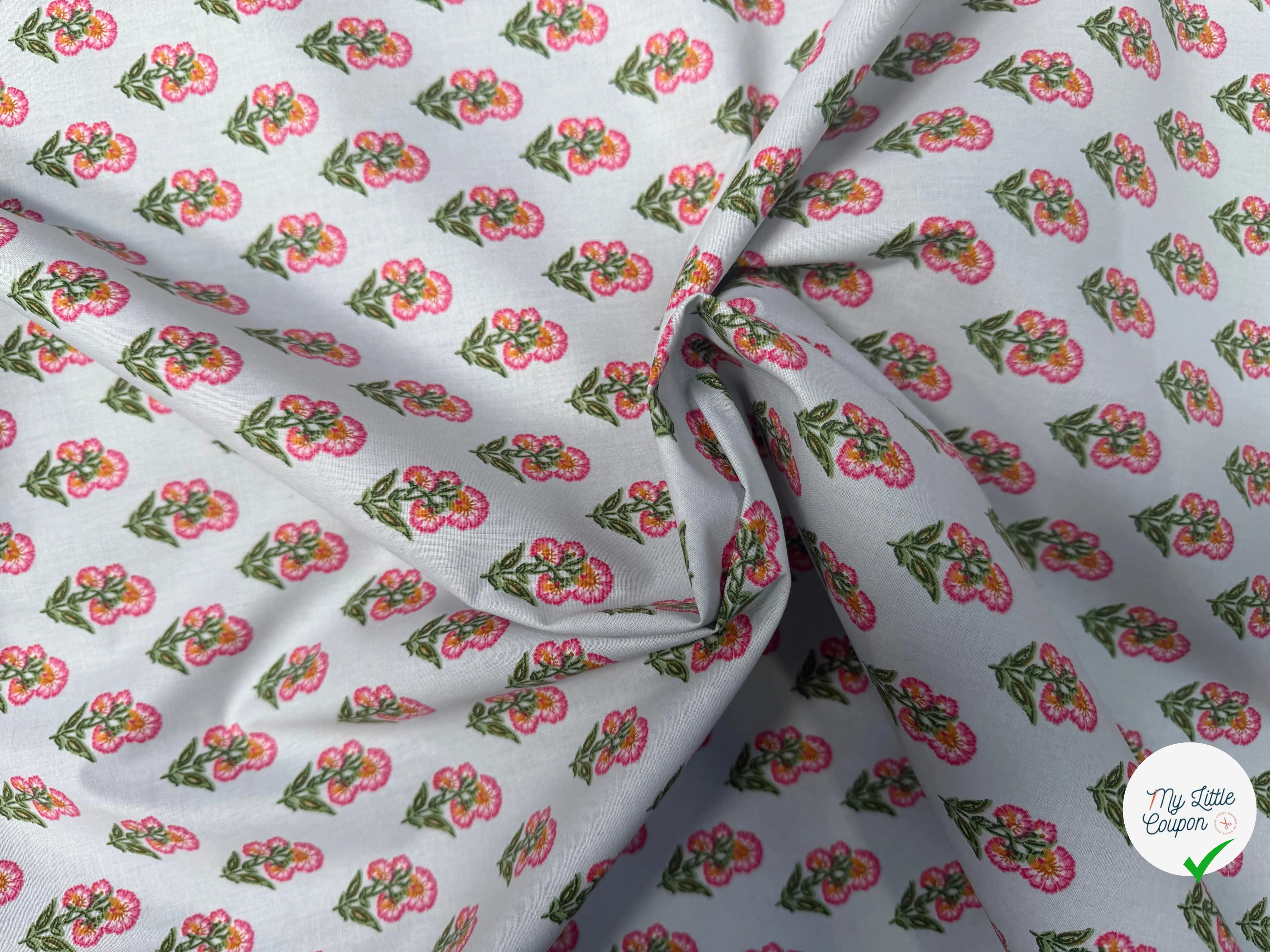 PERCALE DE COTON ADI TURQUOISE - My Little Coupon