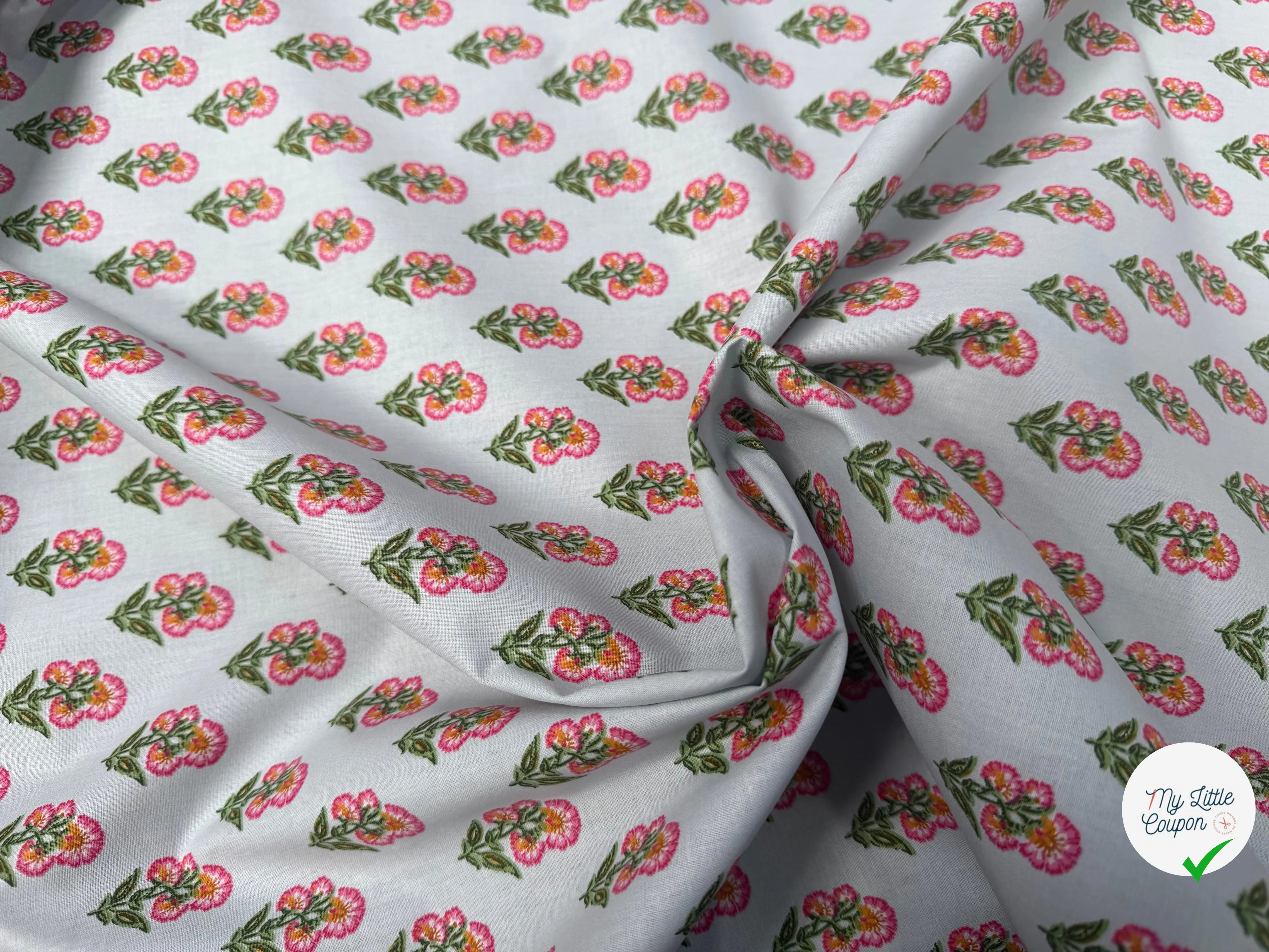 PERCALE DE COTON ADI TURQUOISE - My Little Coupon