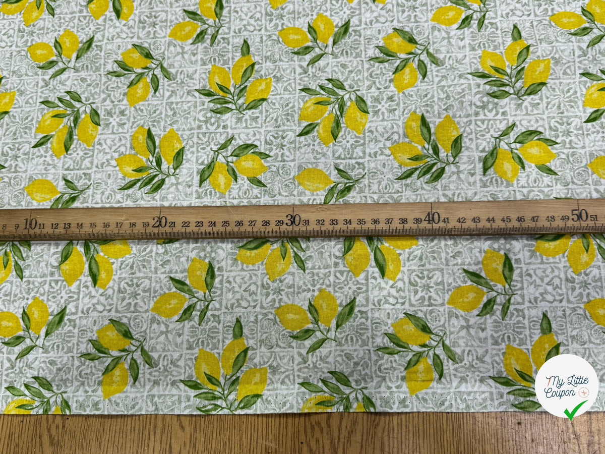 PERCALE DE COTON ALGARVE AMANDE 150 CM - My Little Coupon