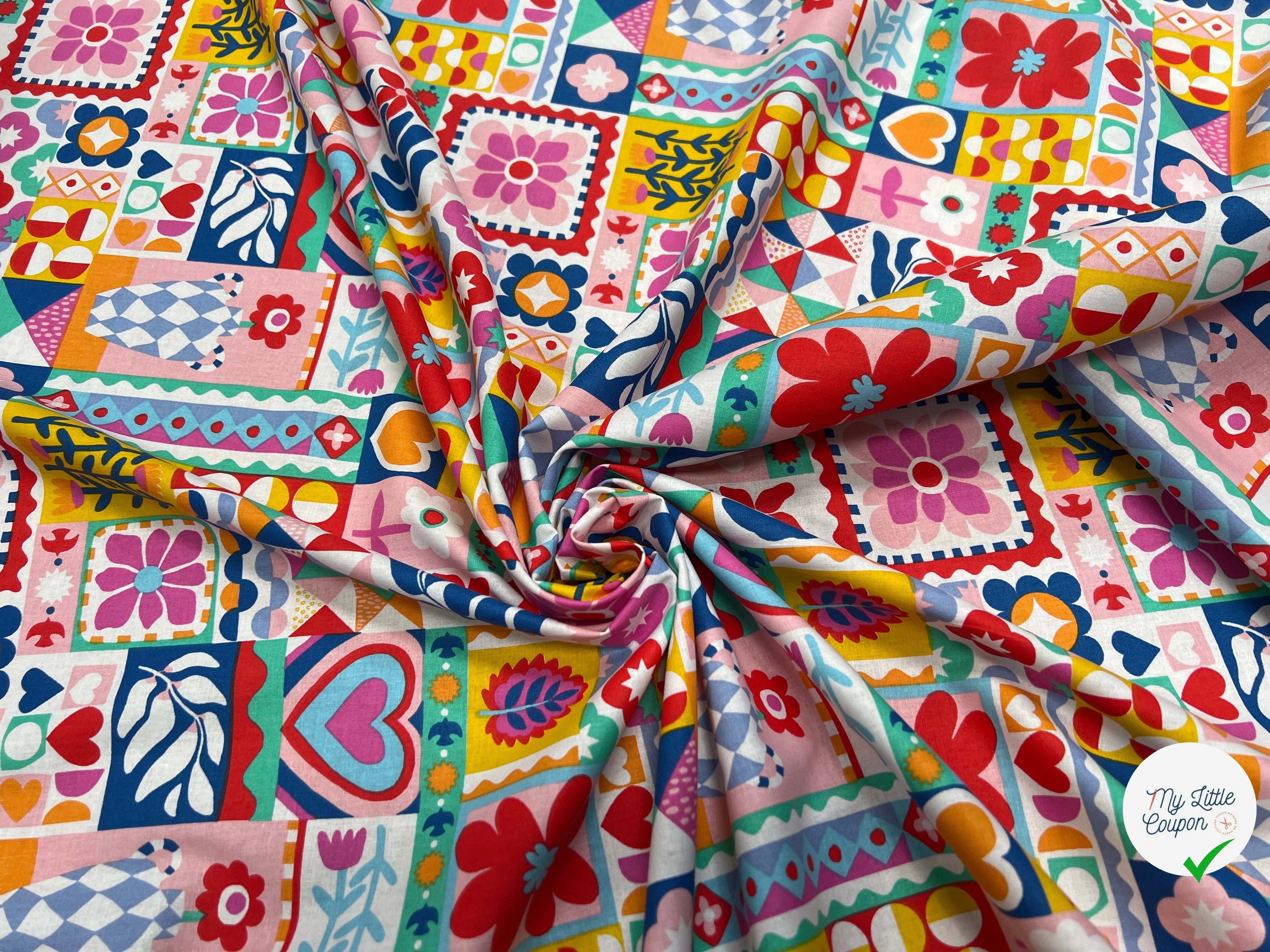 PERCALE DE COTON BIMBA BLANC 150 CM - My Little Coupon