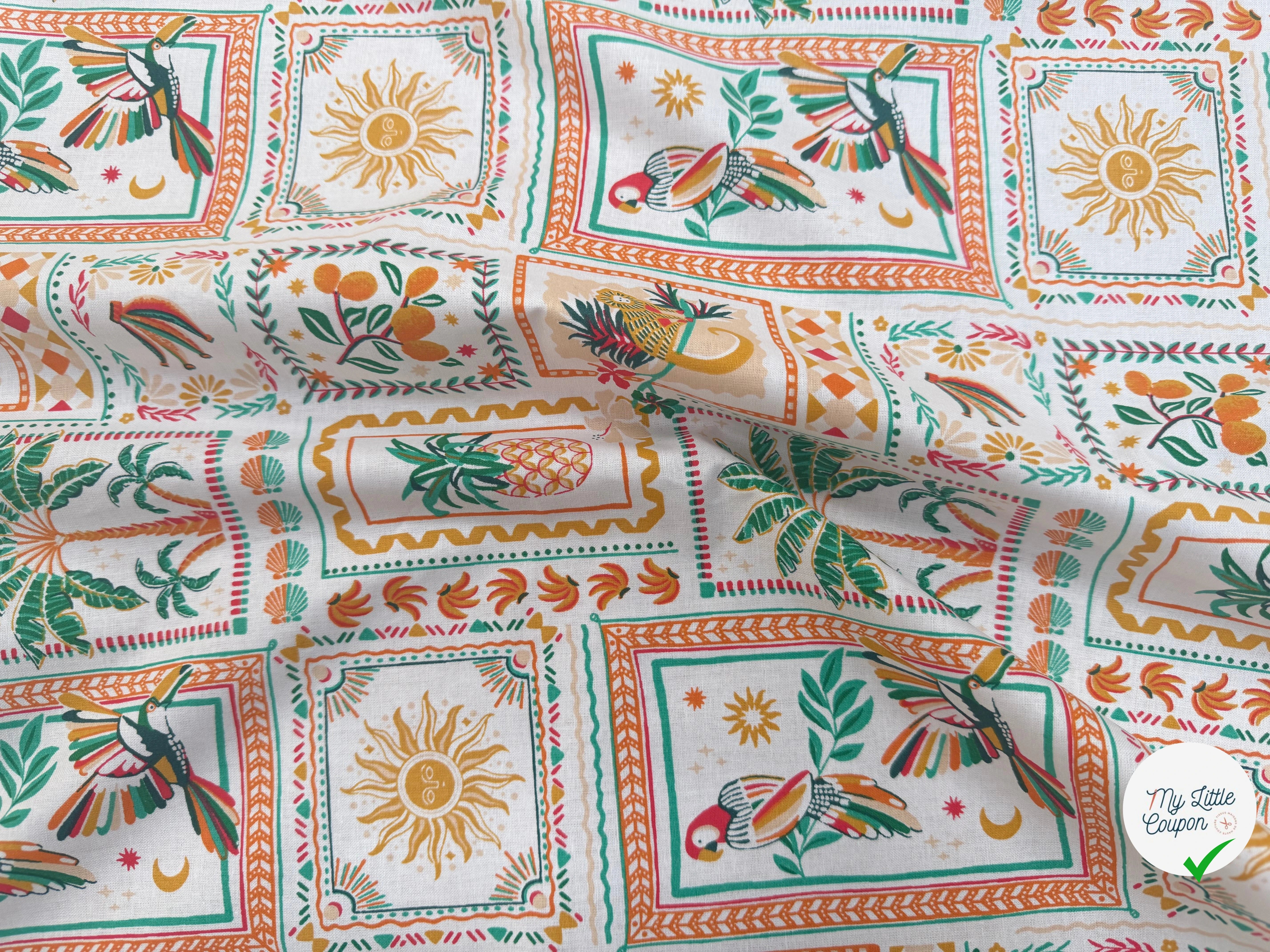 PERCALE DE COTON BOMDIA BLANC 150 CM - My Little Coupon