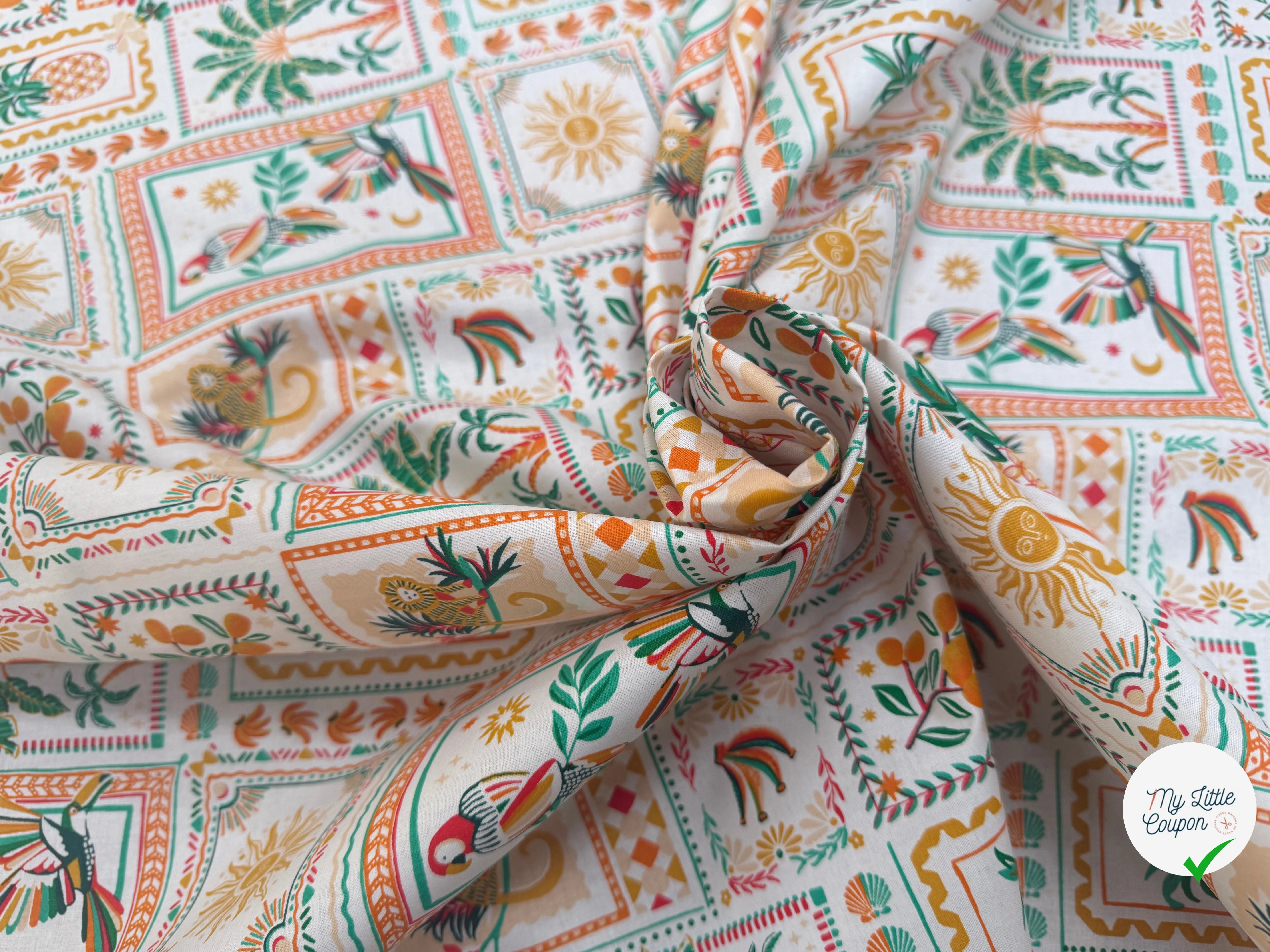 PERCALE DE COTON BOMDIA BLANC 150 CM - My Little Coupon