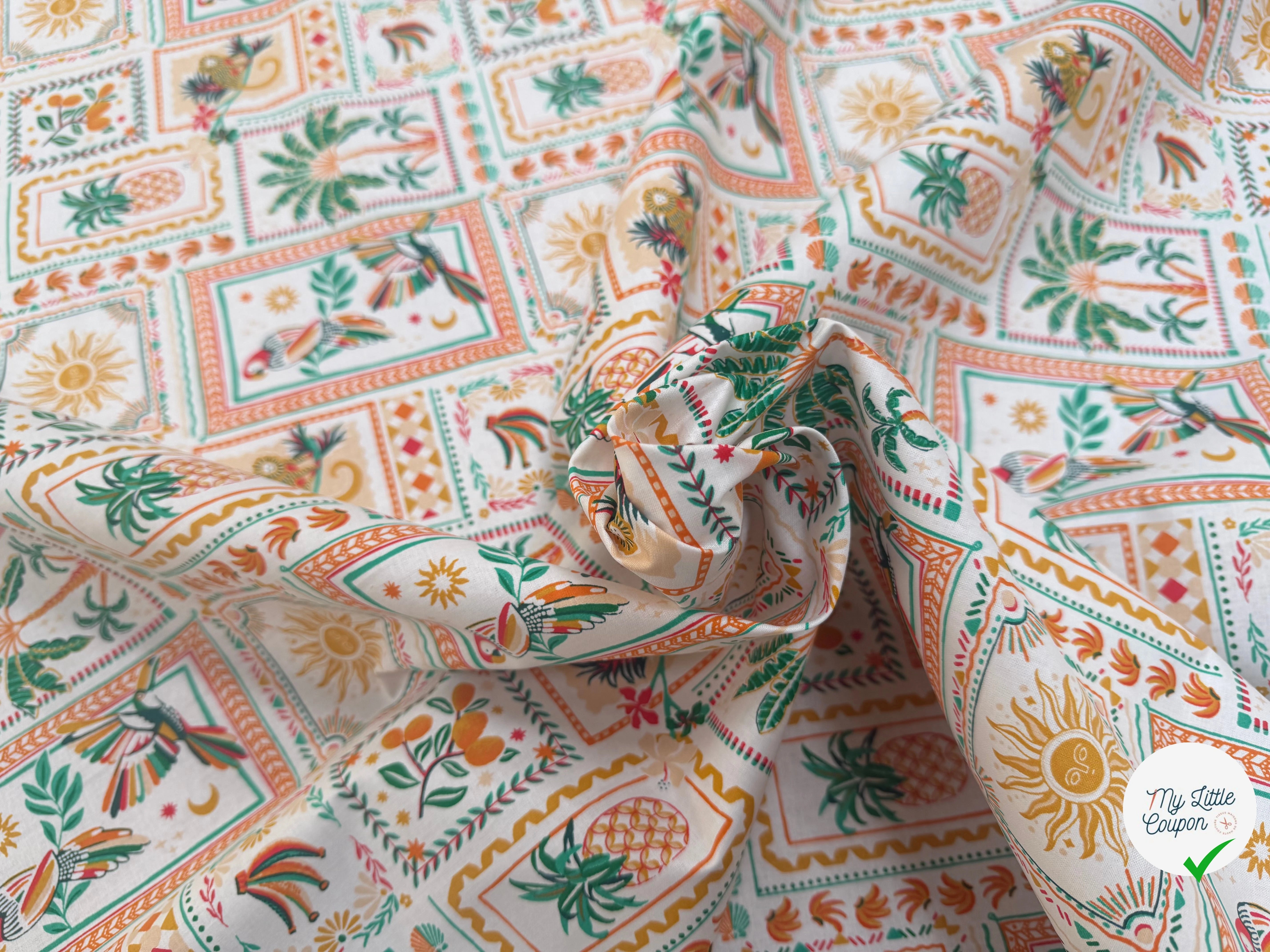PERCALE DE COTON BOMDIA BLANC 150 CM - My Little Coupon