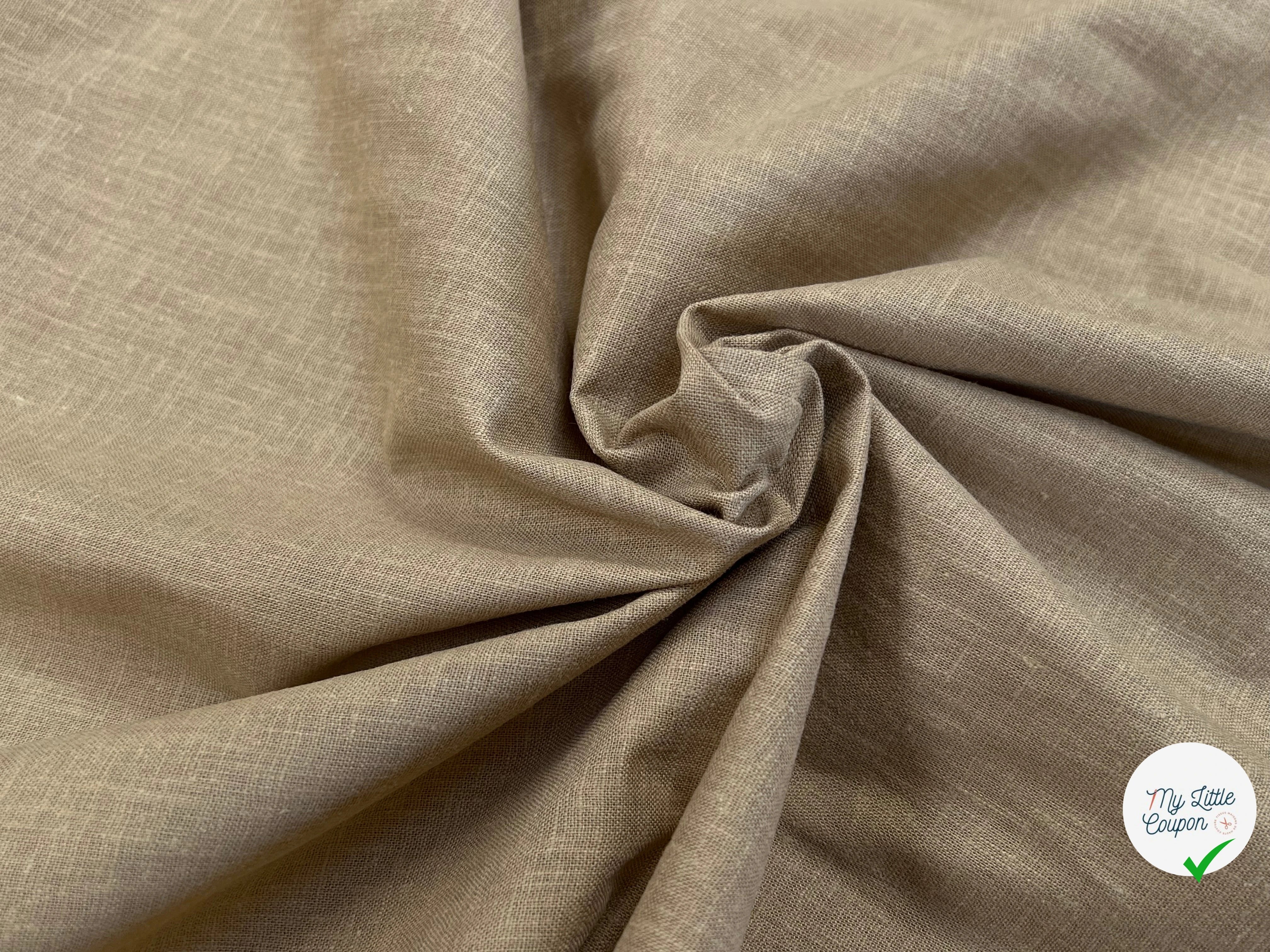 PERCALE DE COTON CHINTZÉ BEIGE - My Little Coupon