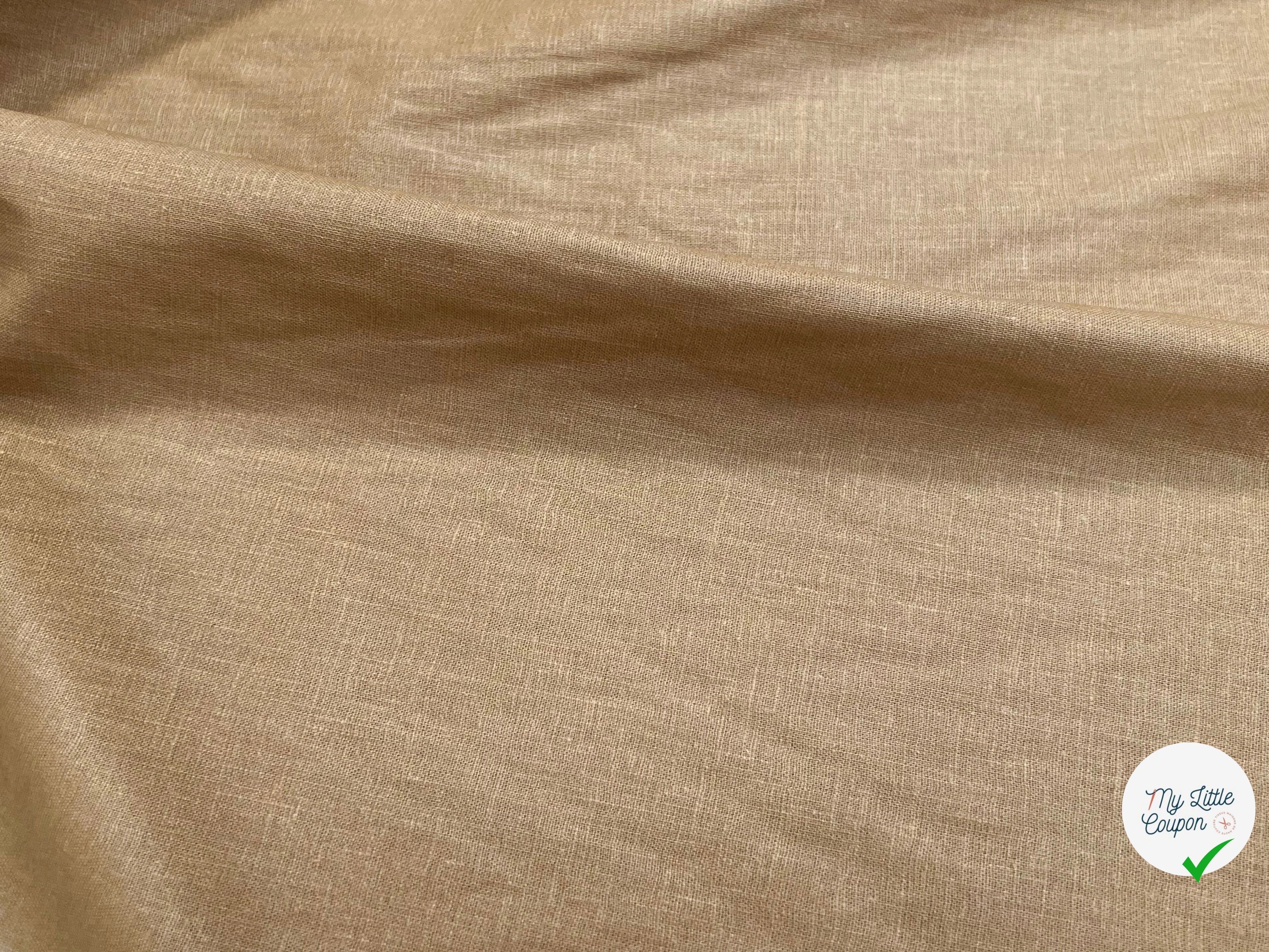 PERCALE DE COTON CHINTZÉ BEIGE - My Little Coupon