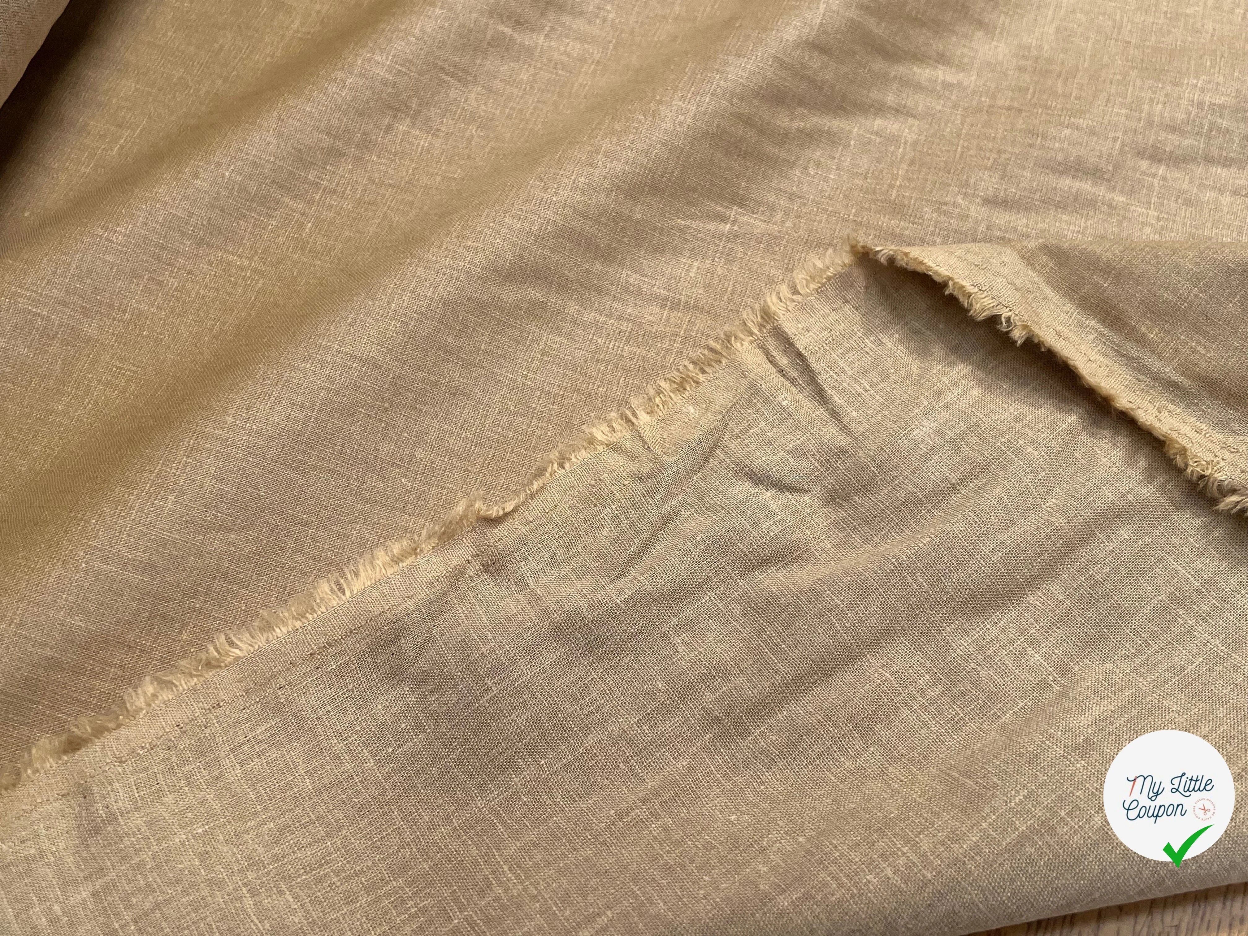 PERCALE DE COTON CHINTZÉ BEIGE - My Little Coupon
