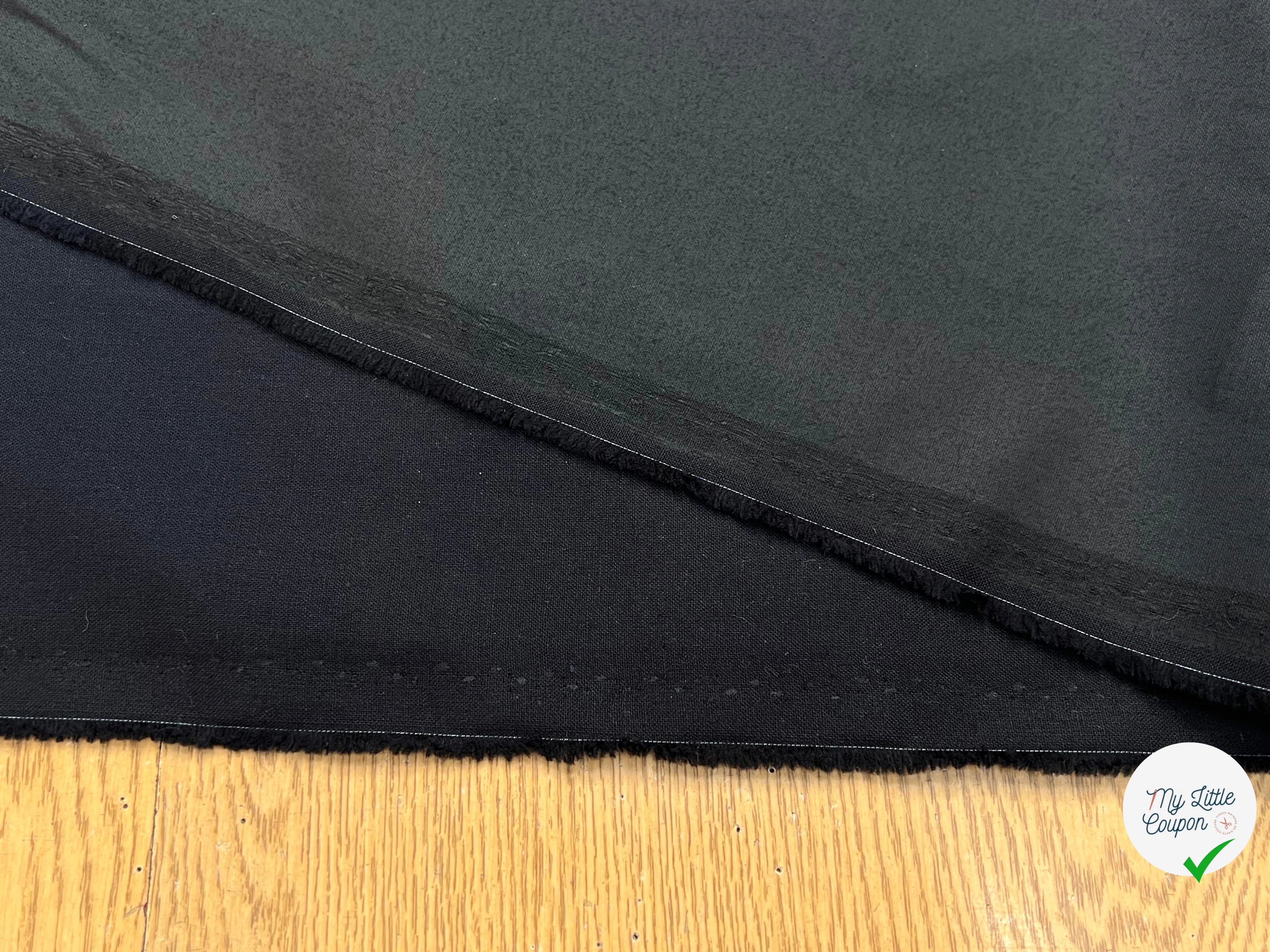 PERCALE DE COTON CHINTZÉ VILNIUS NOIR - My Little Coupon