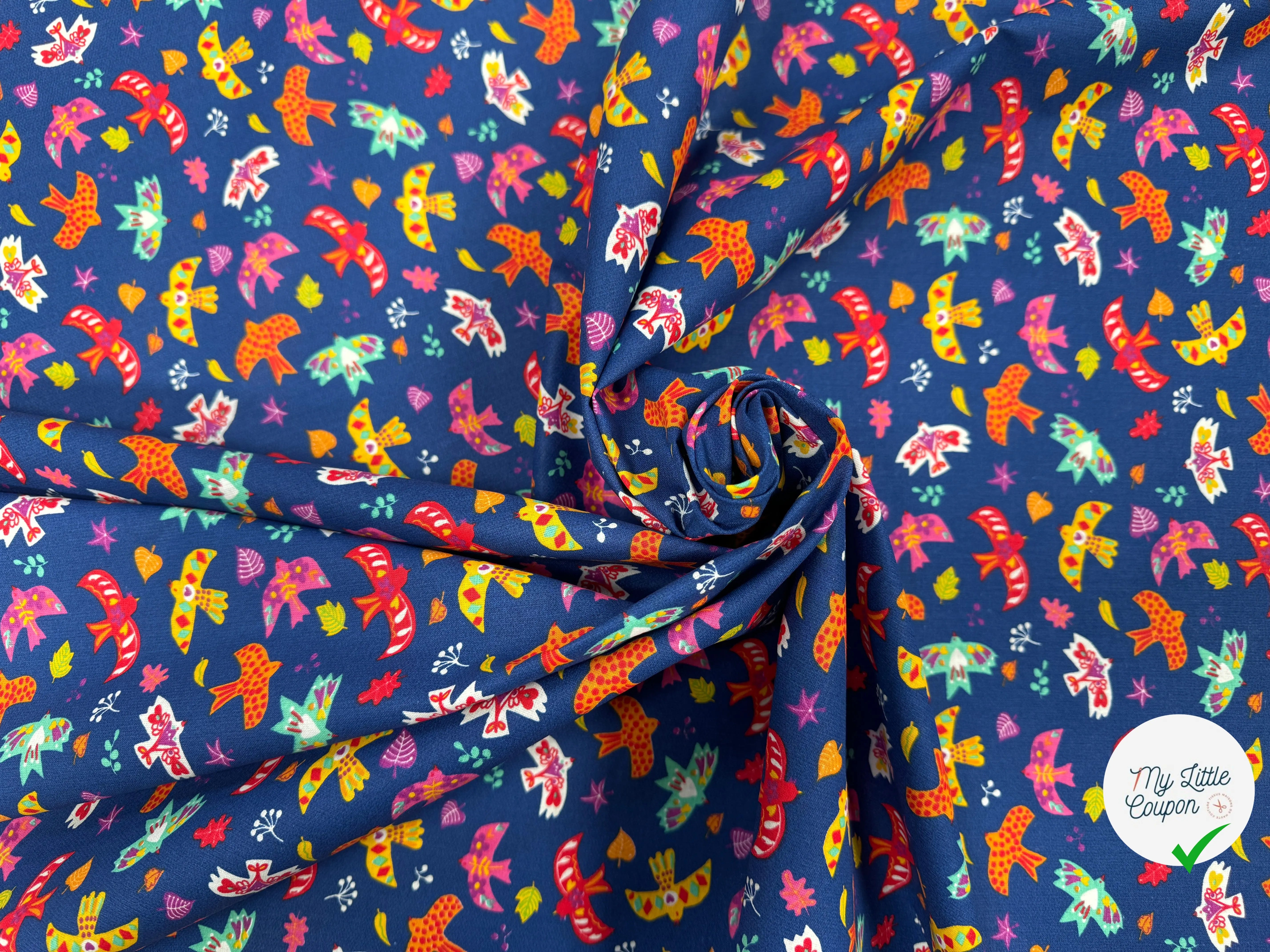 PERCALE DE COTON CUICUI MARINE - My Little Coupon
