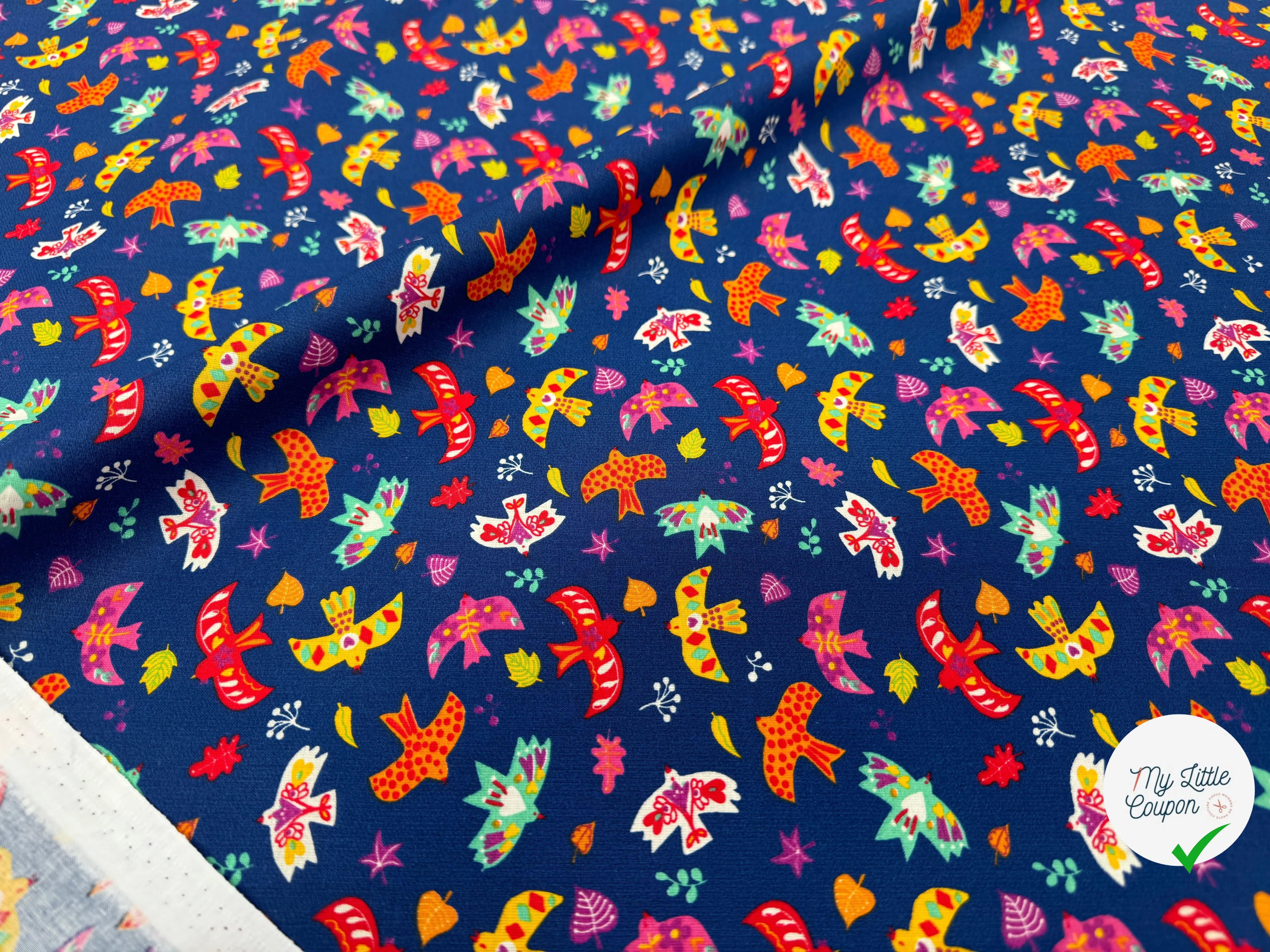 PERCALE DE COTON CUICUI MARINE - My Little Coupon