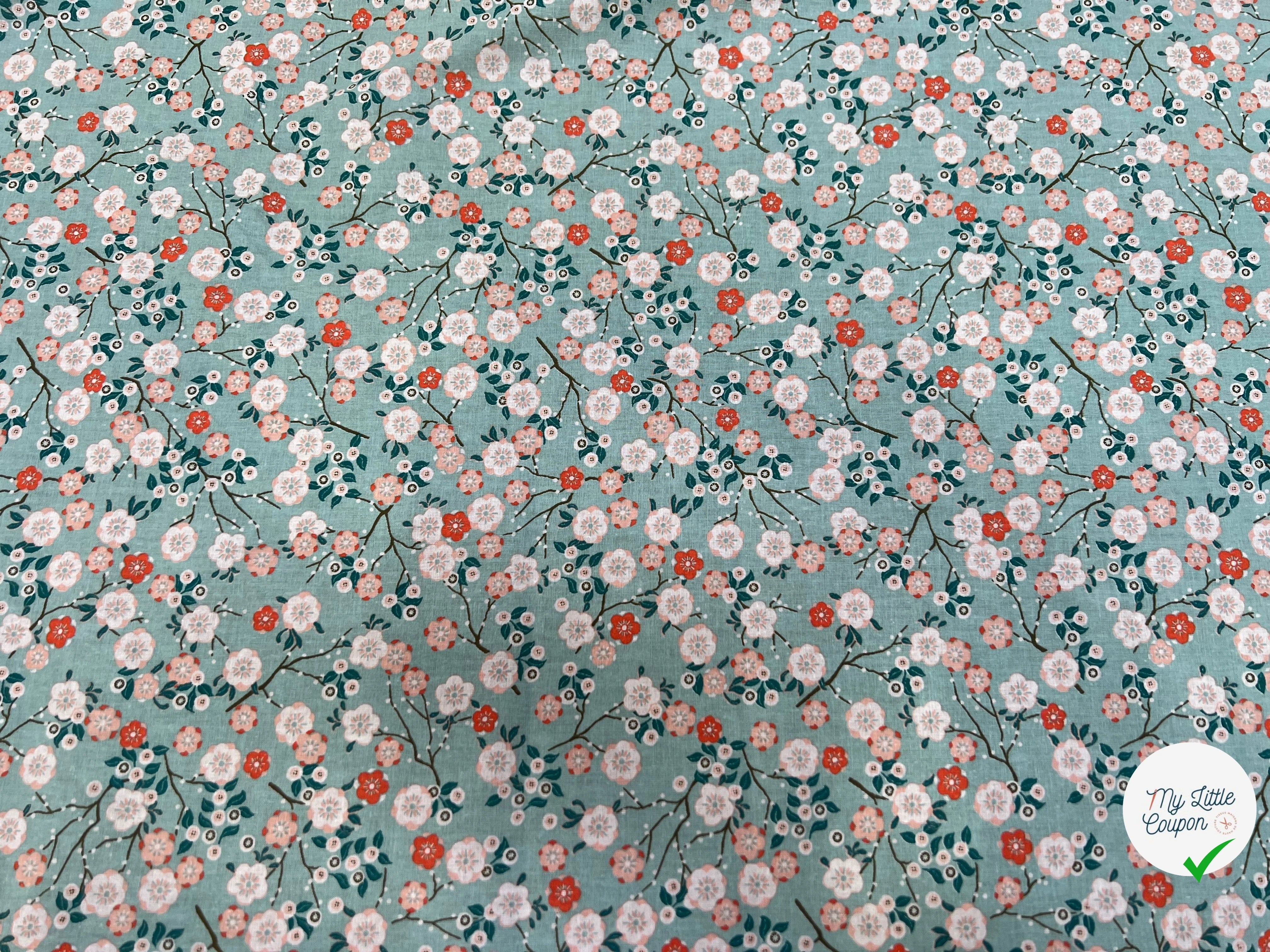 PERCALE DE COTON HOKKAIDO CIEL 150 CM - My Little Coupon