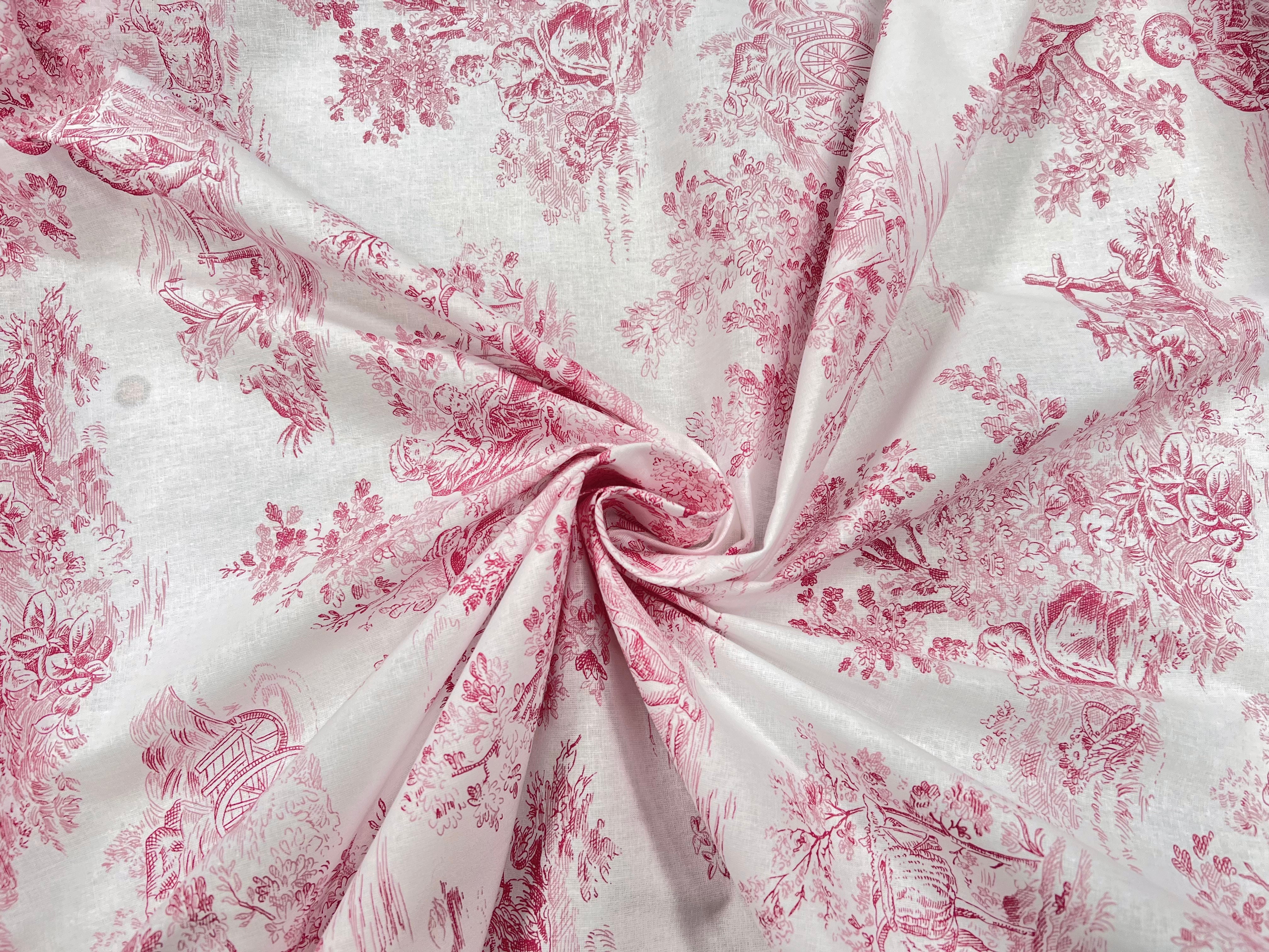 PERCALE DE COTON MANON ROUGE - My Little Coupon