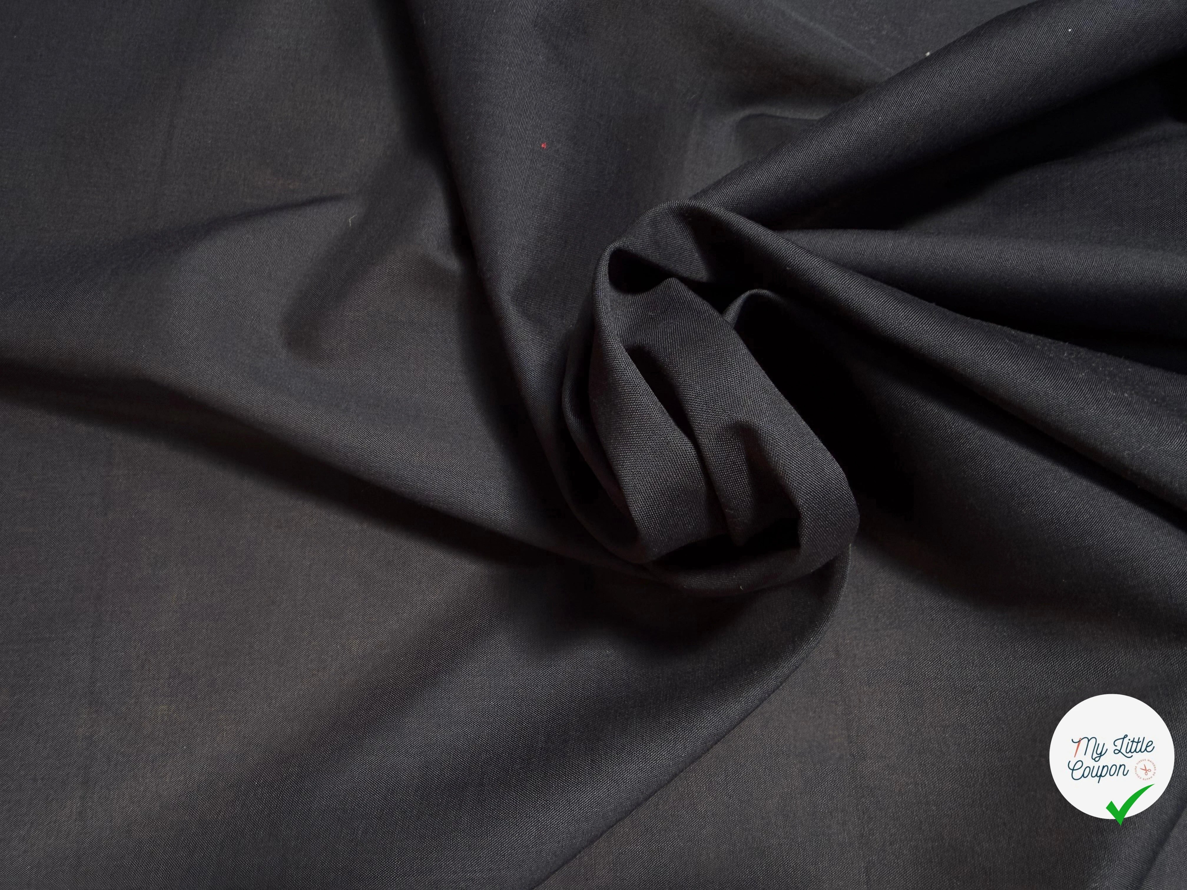 PERCALE DE COTON NOIR - My Little Coupon