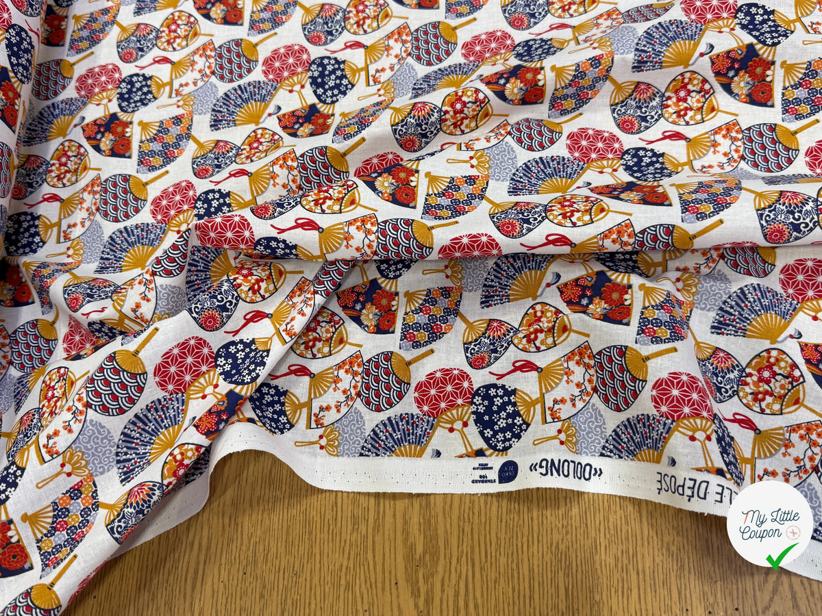 PERCALE DE COTON OOLONG BLANC 150 CM - My Little Coupon