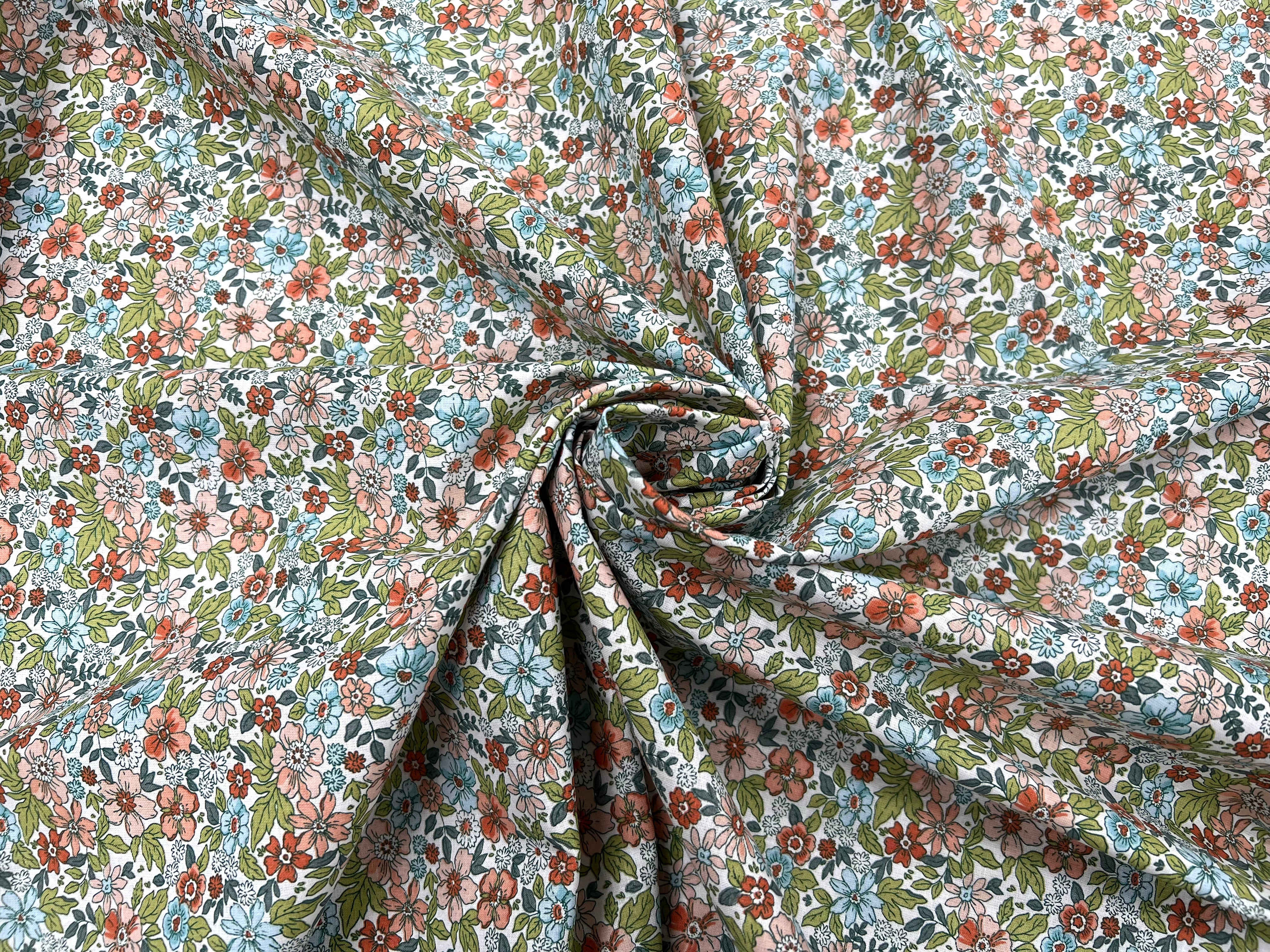 PERCALE DE COTON PENSEE BLANC - My Little Coupon
