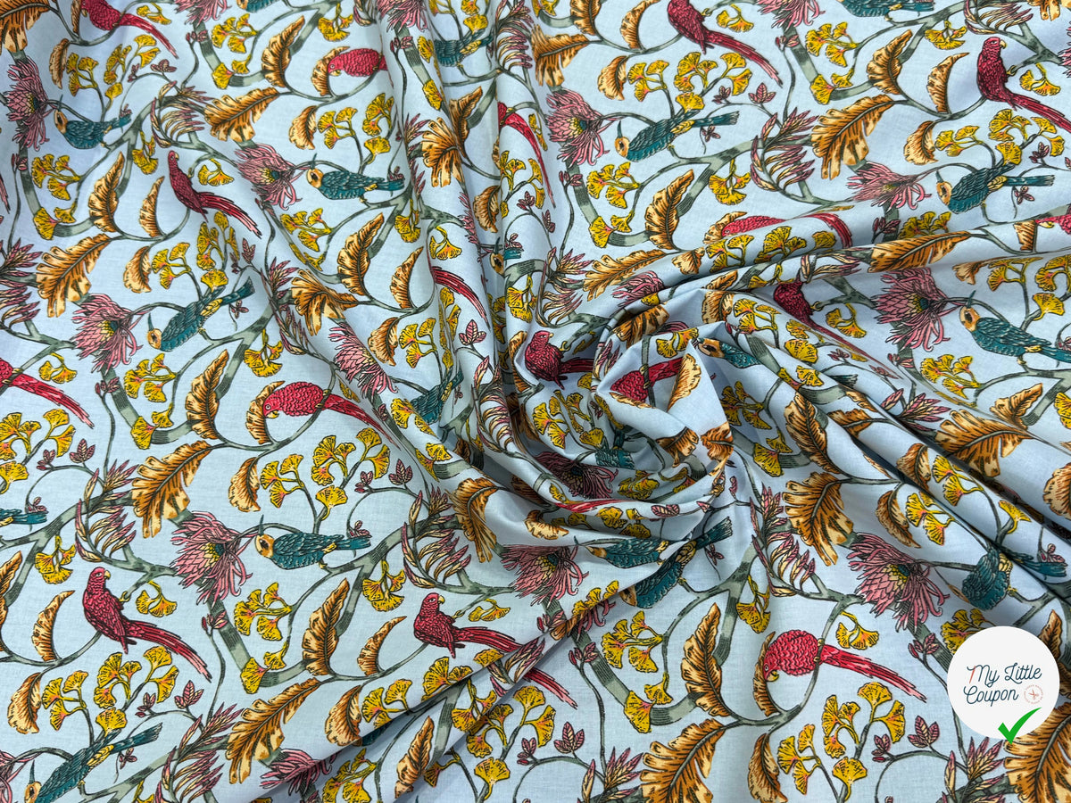 PERCALE DE COTON PLENITUDE CIEL 150 CM - My Little Coupon