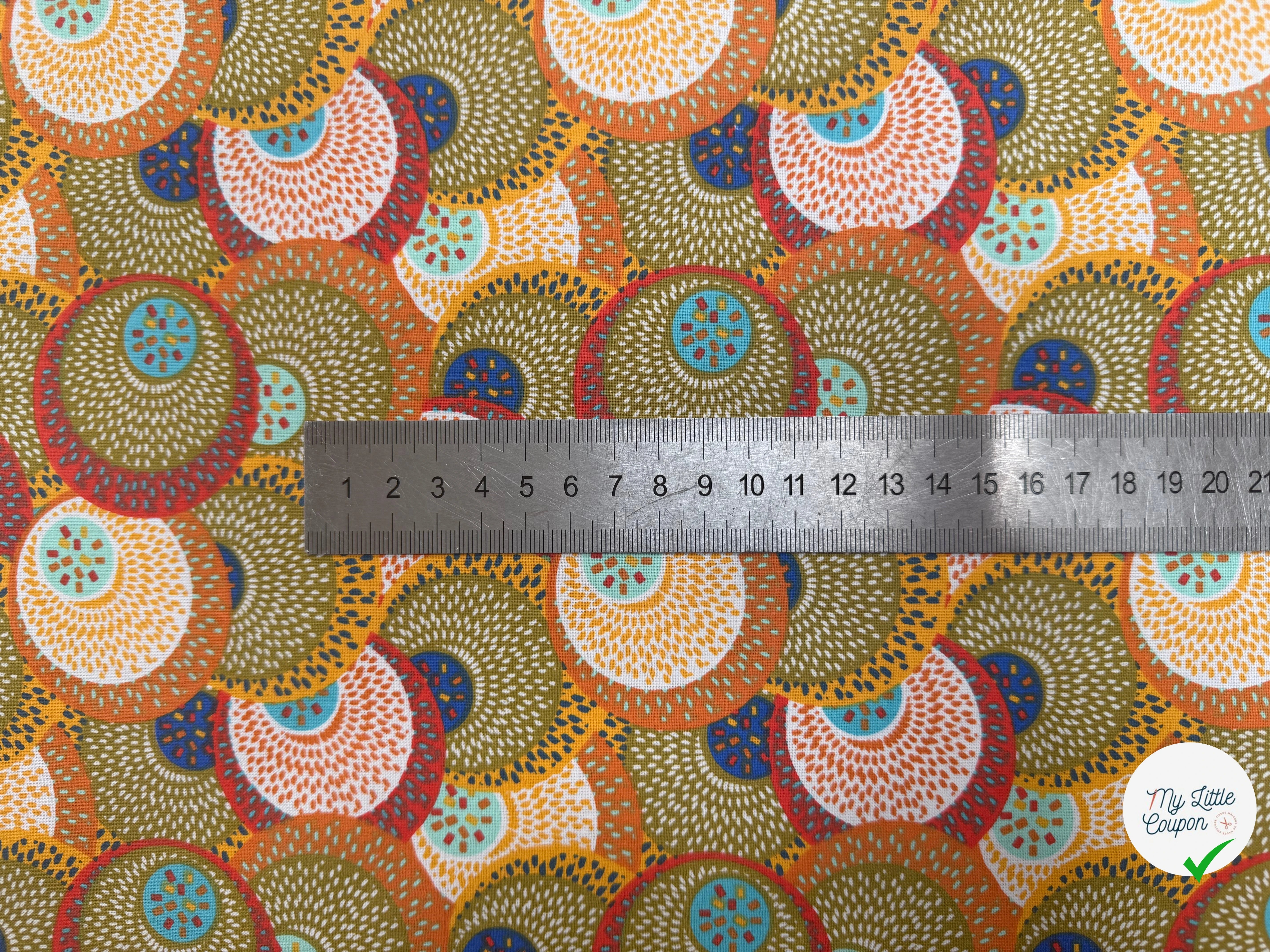 PERCALE DE COTON SAHEL KAKI 150 CM - My Little Coupon