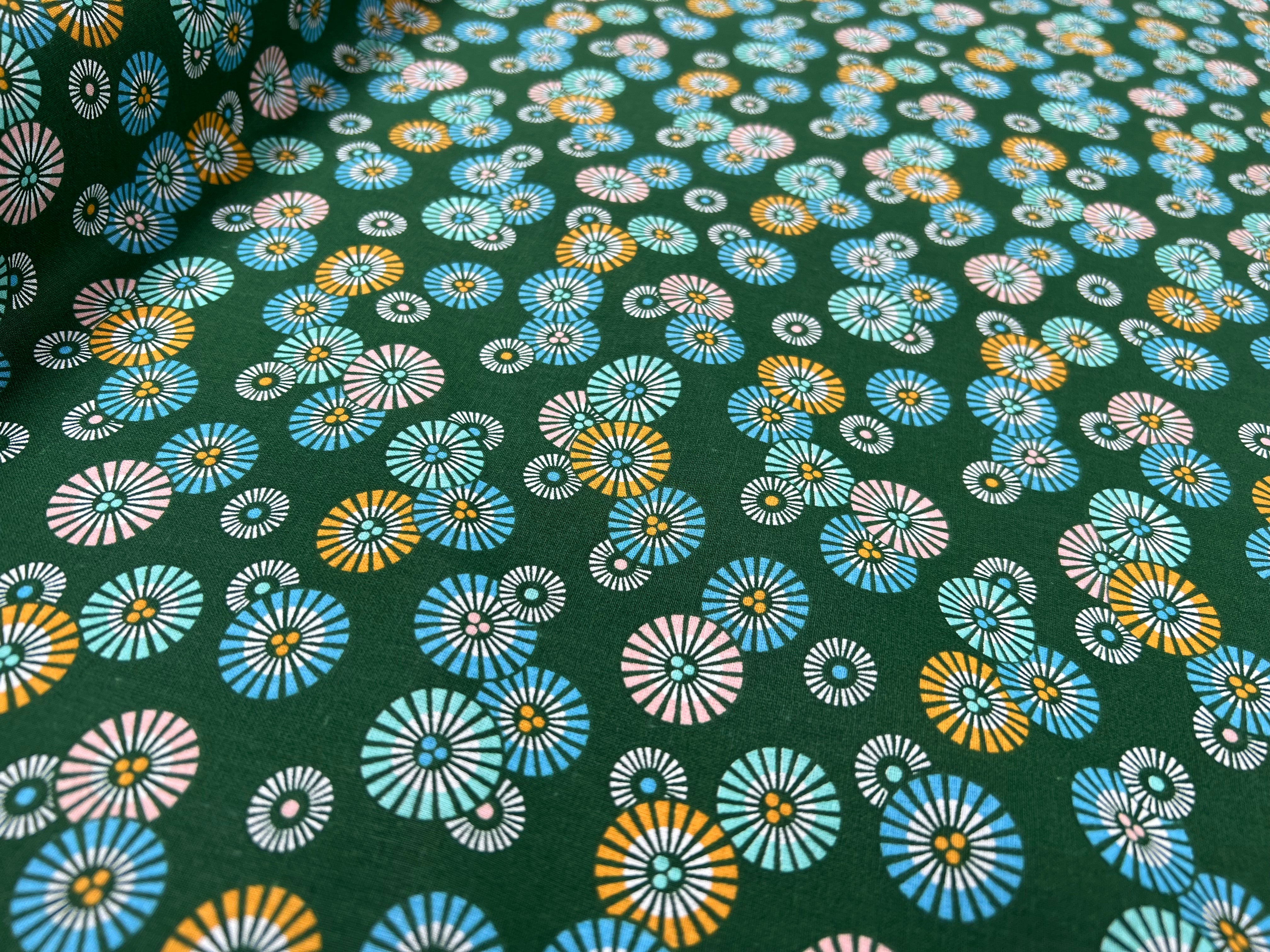 PERCALE DE COTON SOLEIL-LEVANT JADE - My Little Coupon