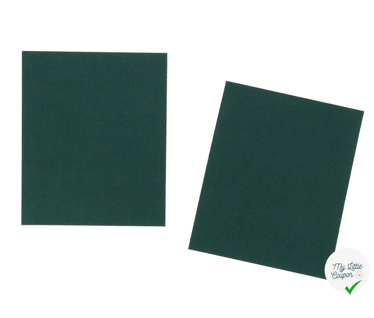 PIÈCES DE RÉPARATIONS AUTOCOLLANTES EN NYLON - DARK GREEN - My Little Coupon