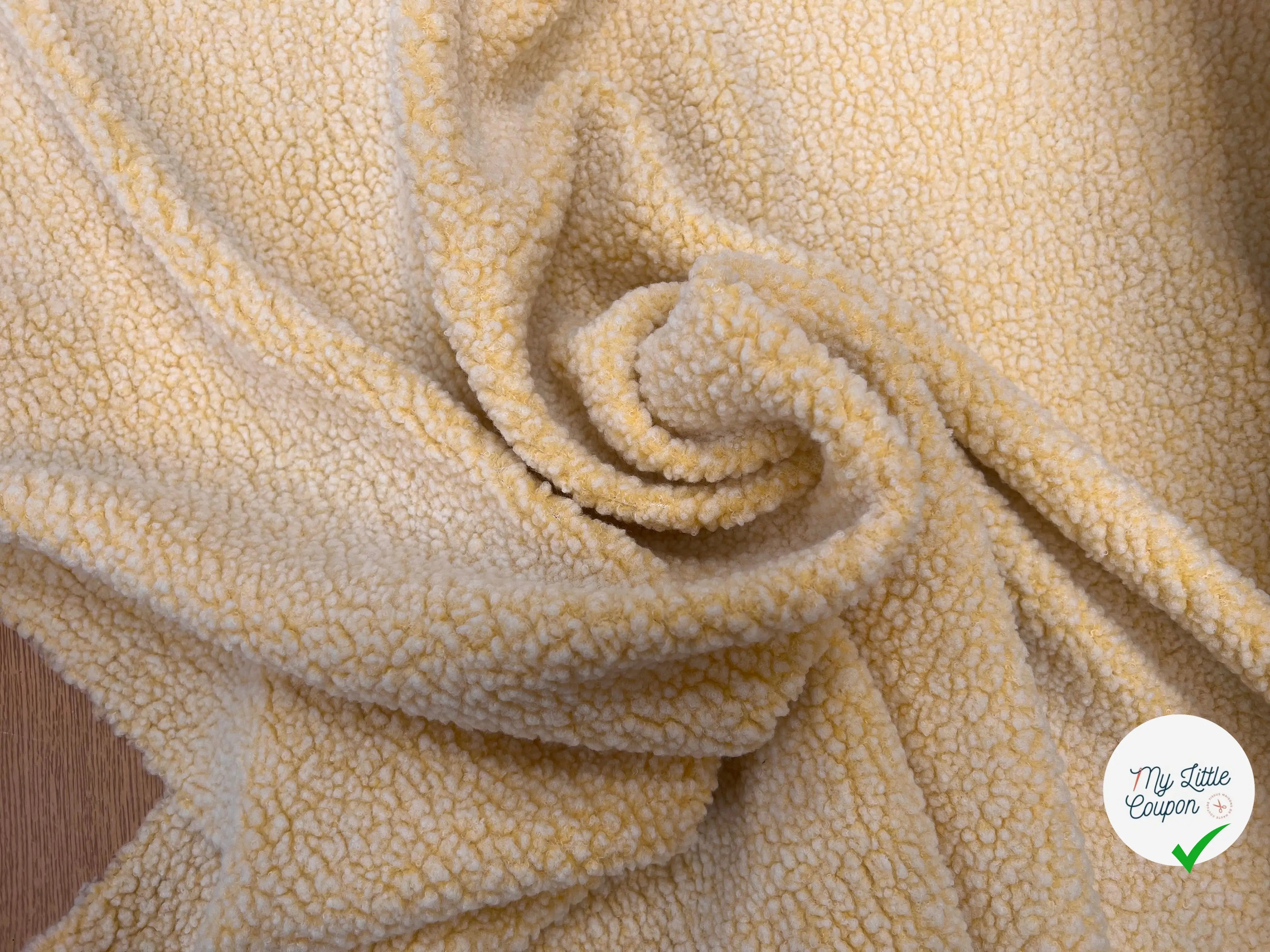 POLAIRE BOUCLETTE YELLOW/ECRU - My Little Coupon