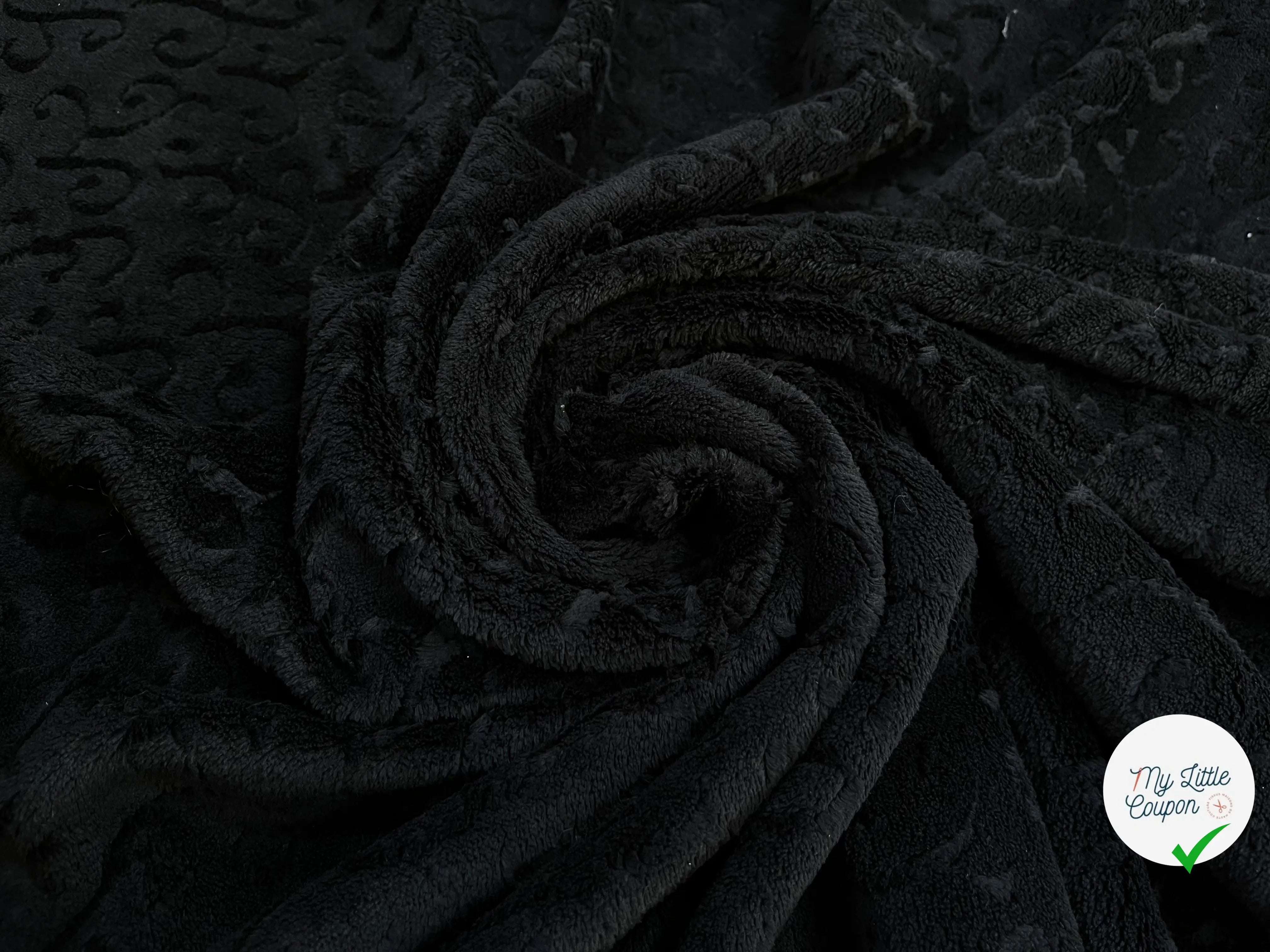 POLAIRE TOUT DOUX JACQUARD NOIR - My Little Coupon