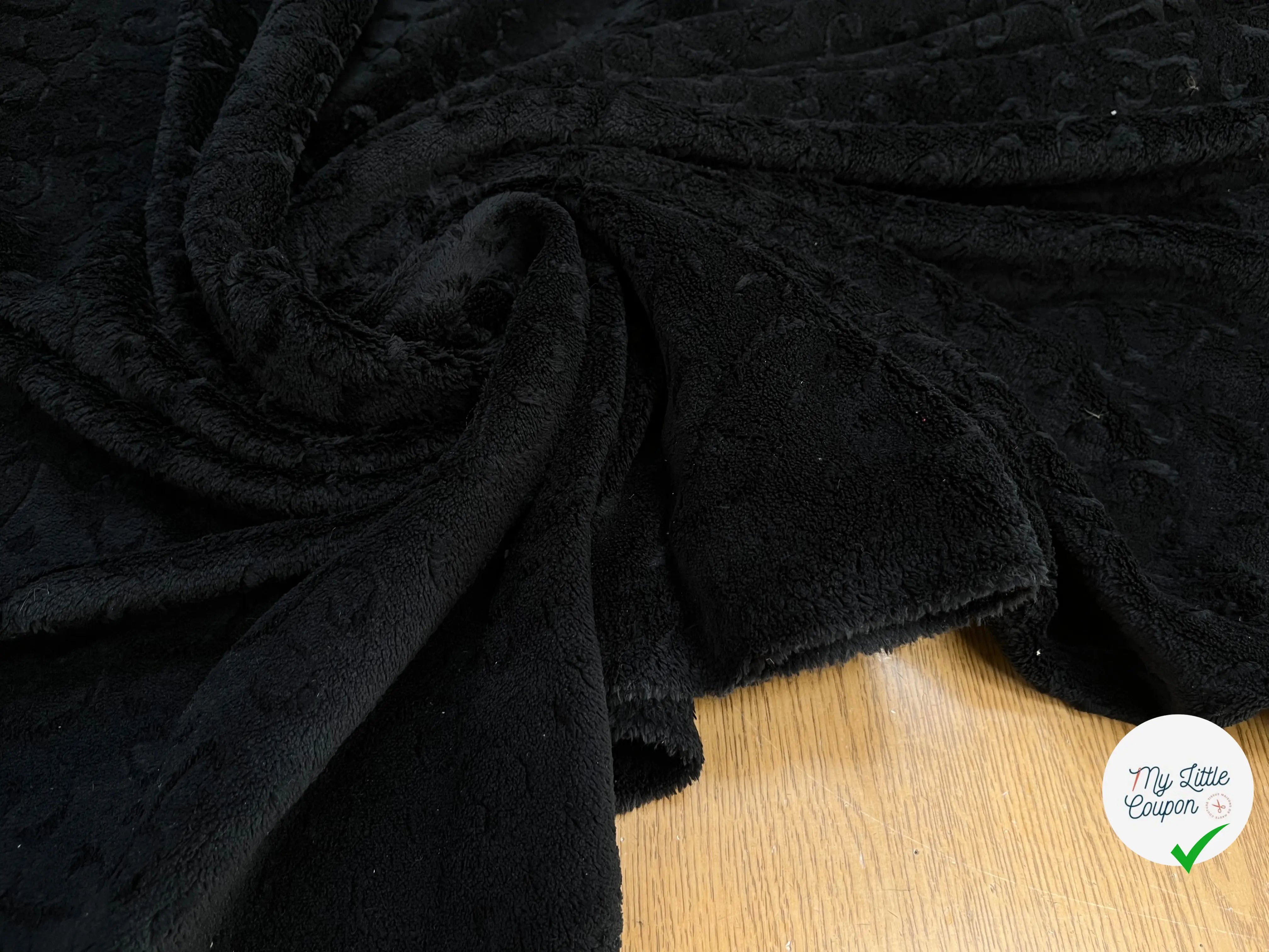 POLAIRE TOUT DOUX JACQUARD NOIR - My Little Coupon