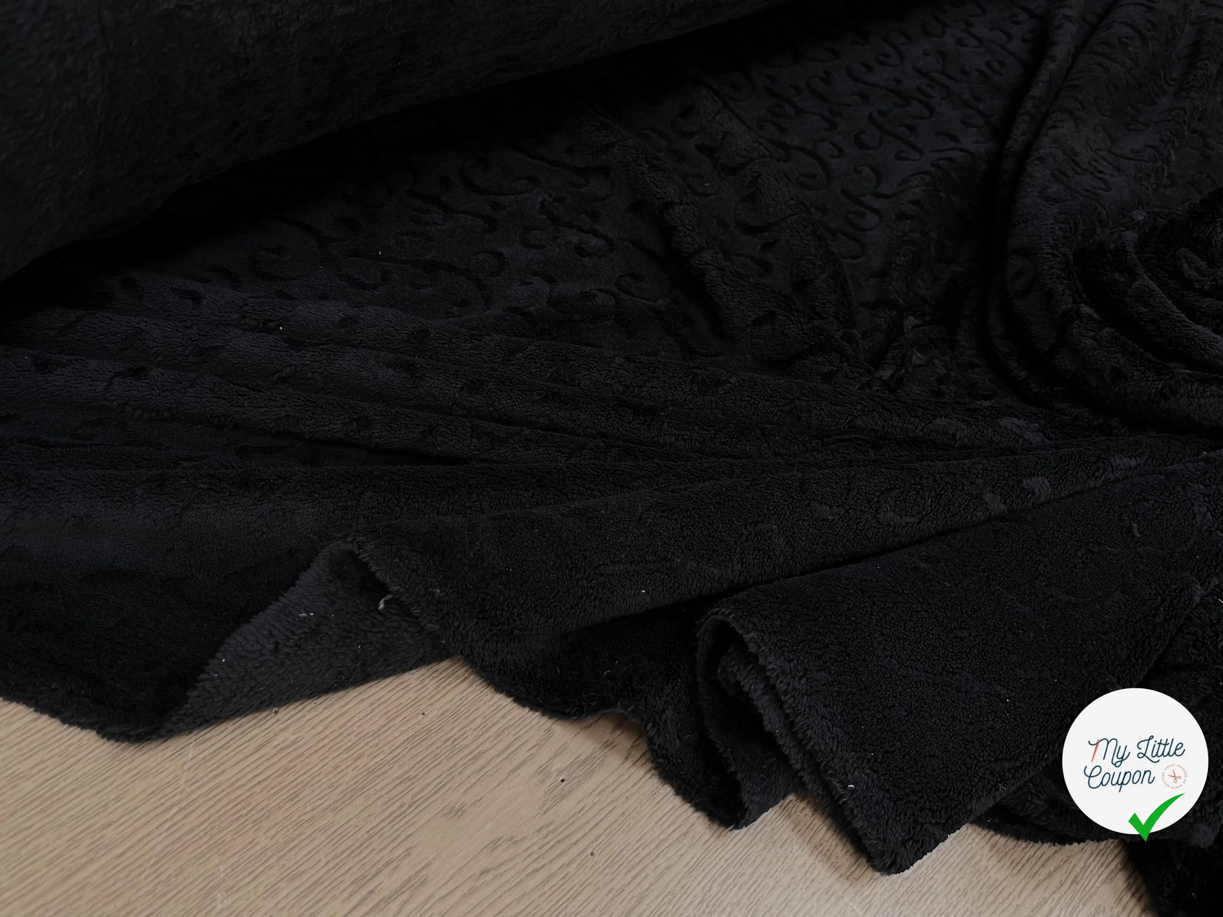 POLAIRE TOUT DOUX JACQUARD NOIR - My Little Coupon