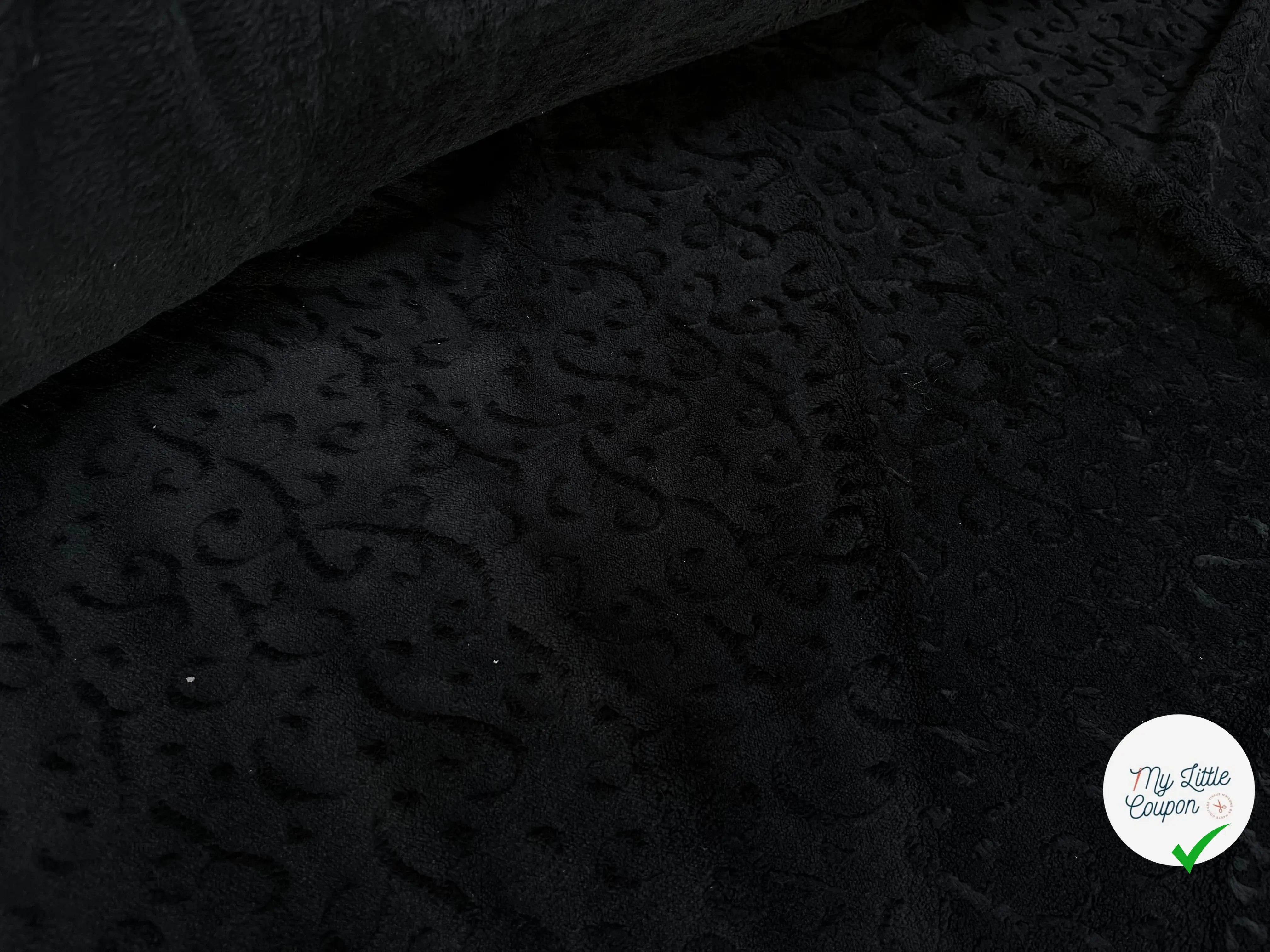 POLAIRE TOUT DOUX JACQUARD NOIR - My Little Coupon