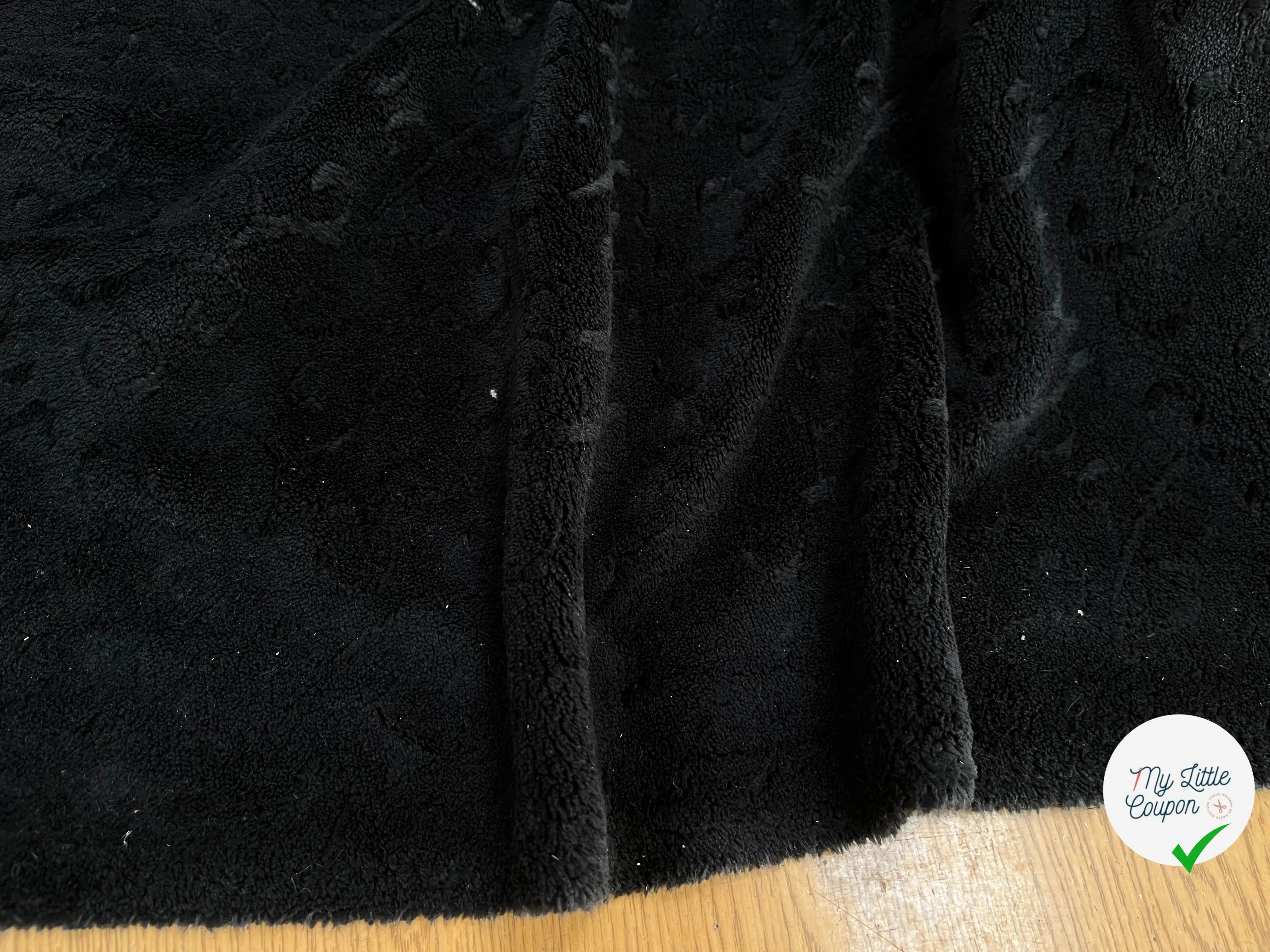 POLAIRE TOUT DOUX JACQUARD NOIR - My Little Coupon