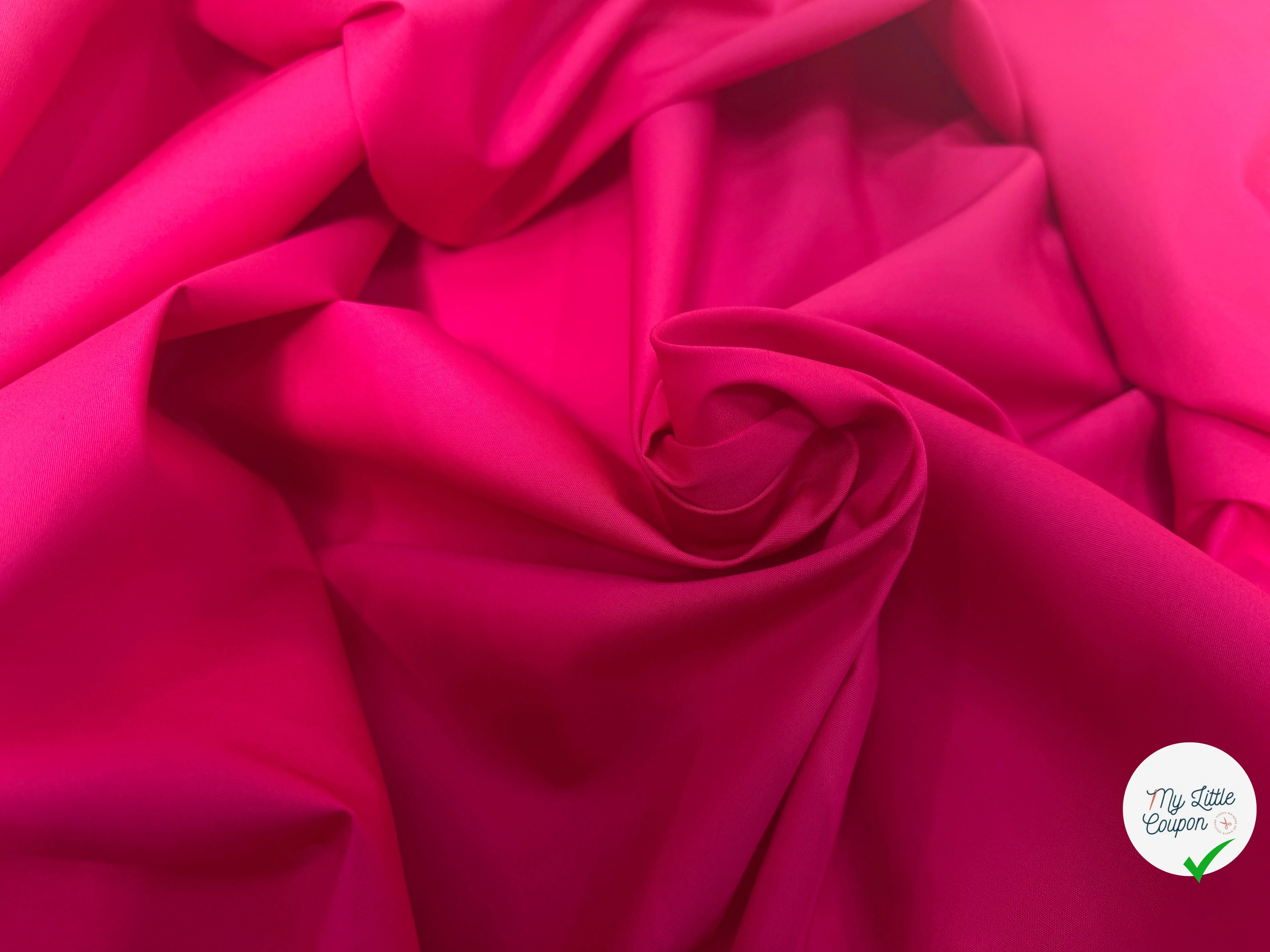 POPELINE COTON FUCHSIA LAIZE 150 - My Little Coupon