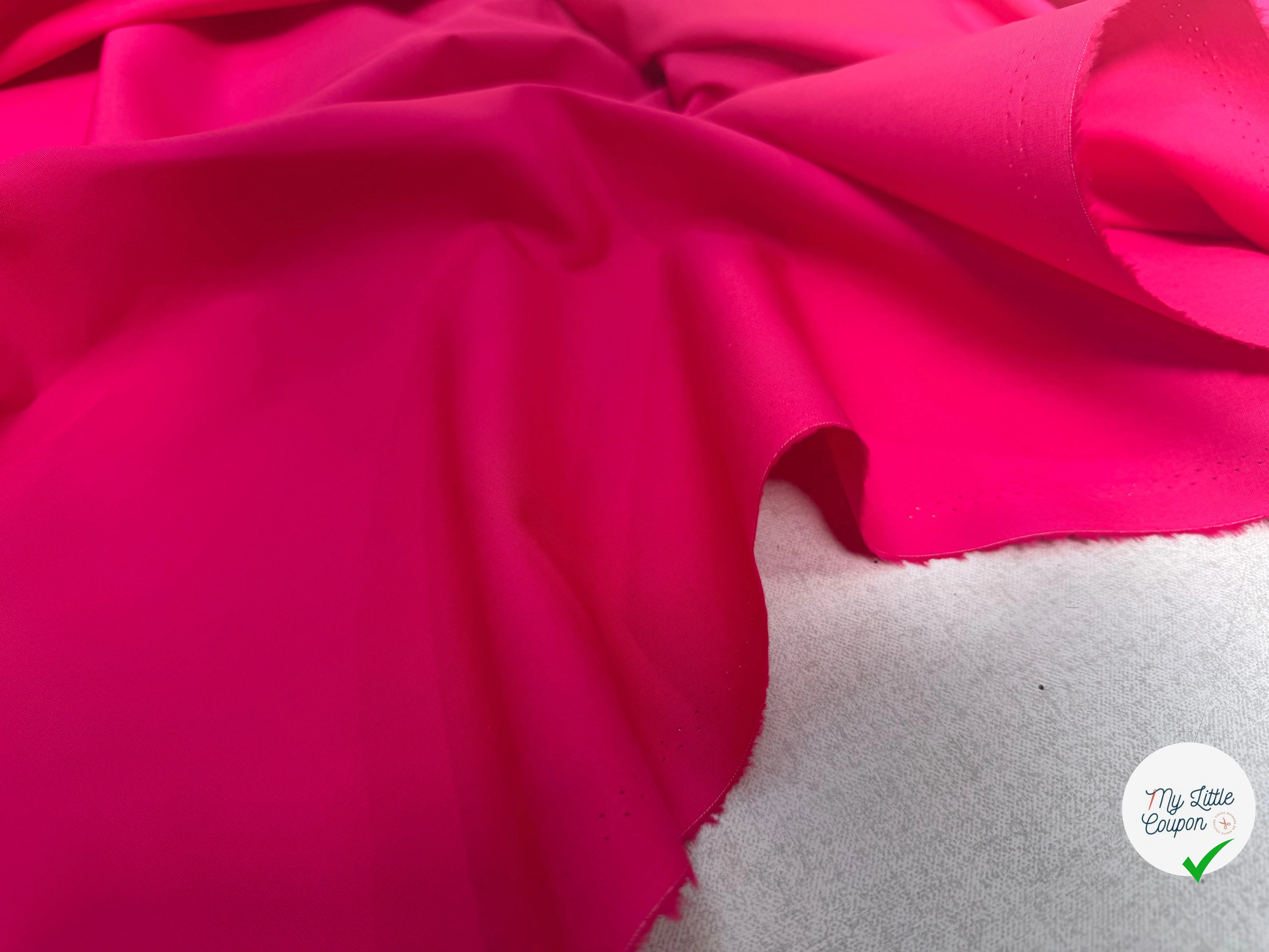 POPELINE COTON FUCHSIA LAIZE 150 - My Little Coupon