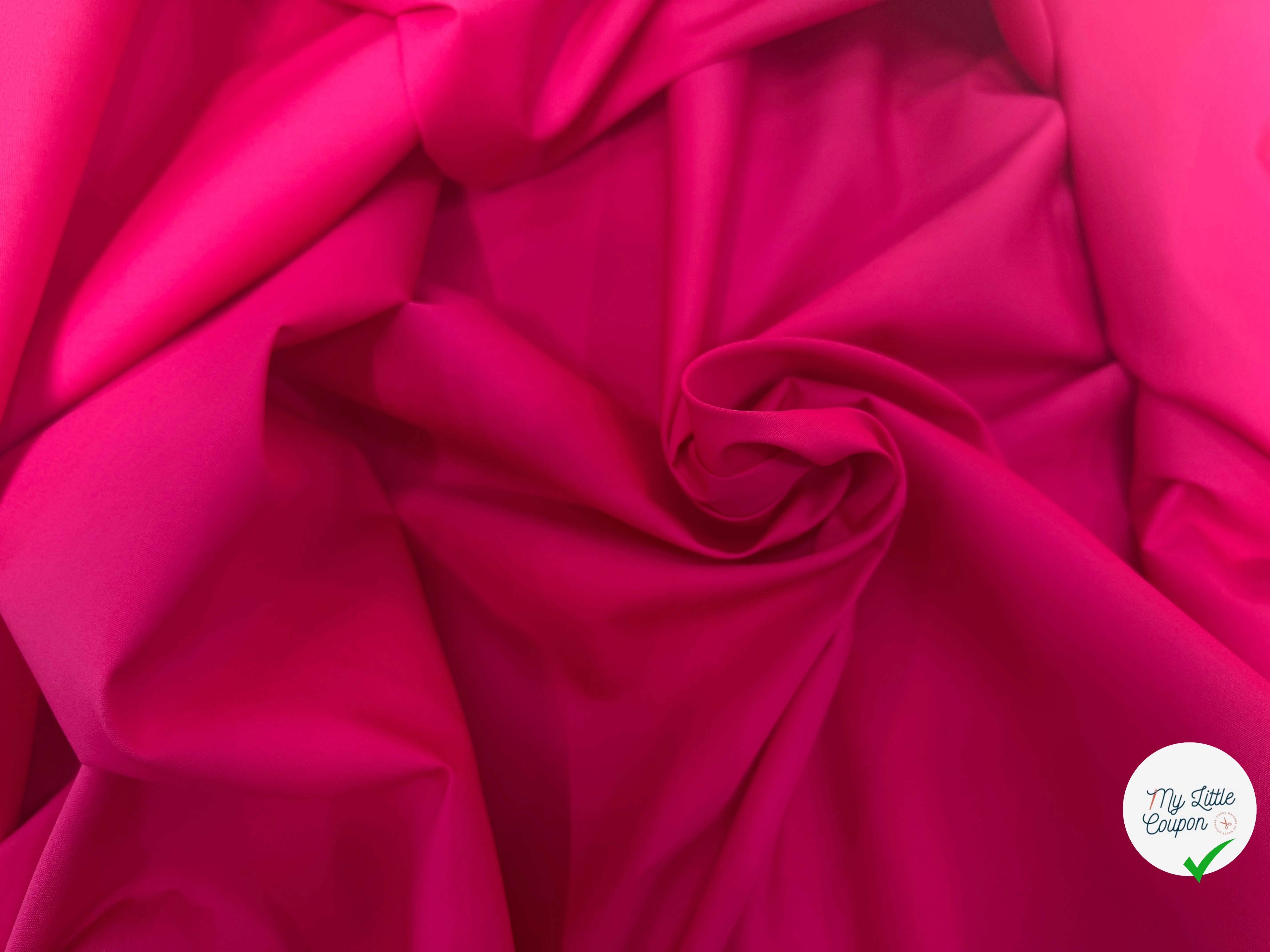 POPELINE COTON FUCHSIA LAIZE 150 - My Little Coupon