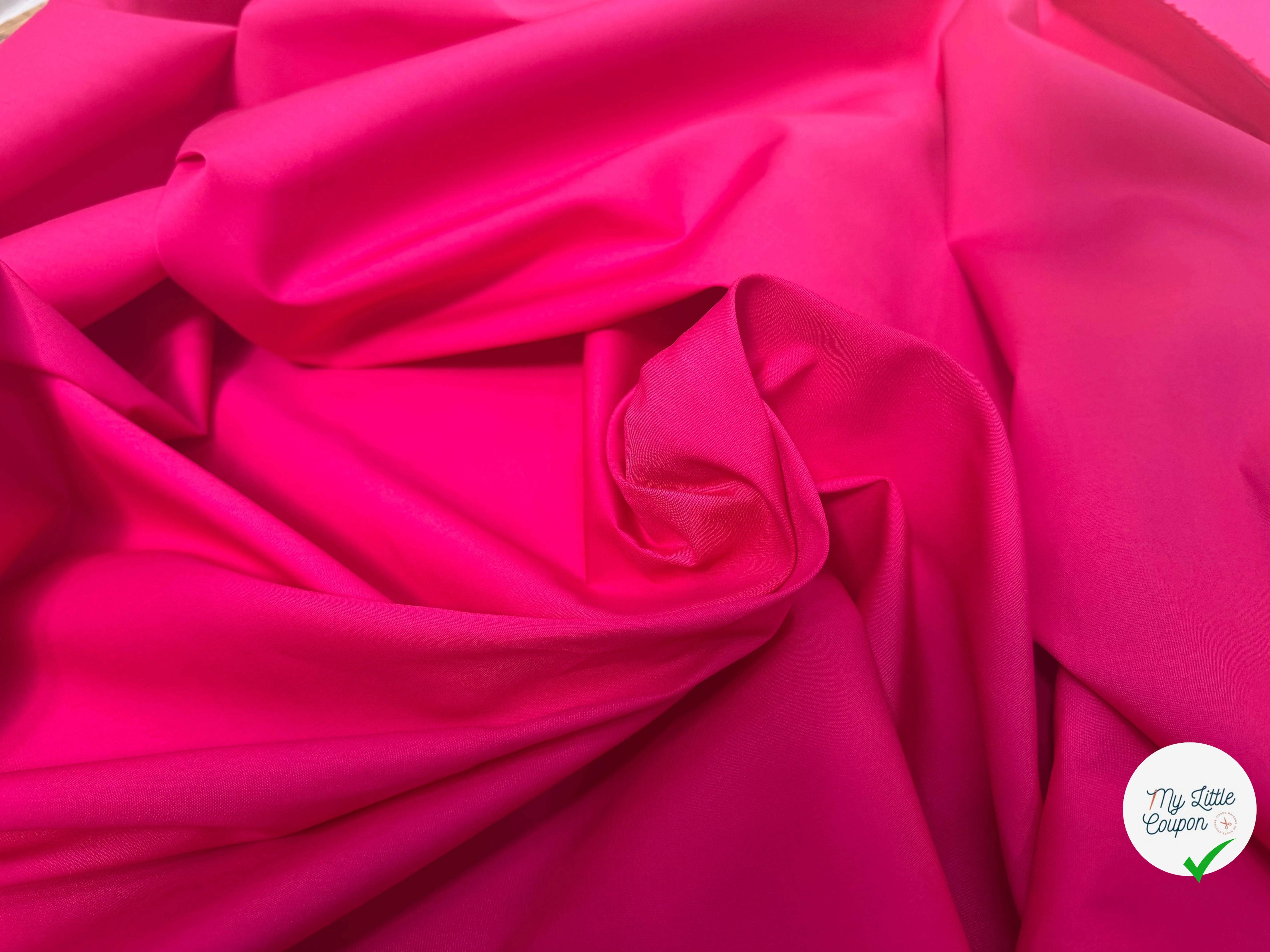 POPELINE COTON FUCHSIA LAIZE 150 - My Little Coupon
