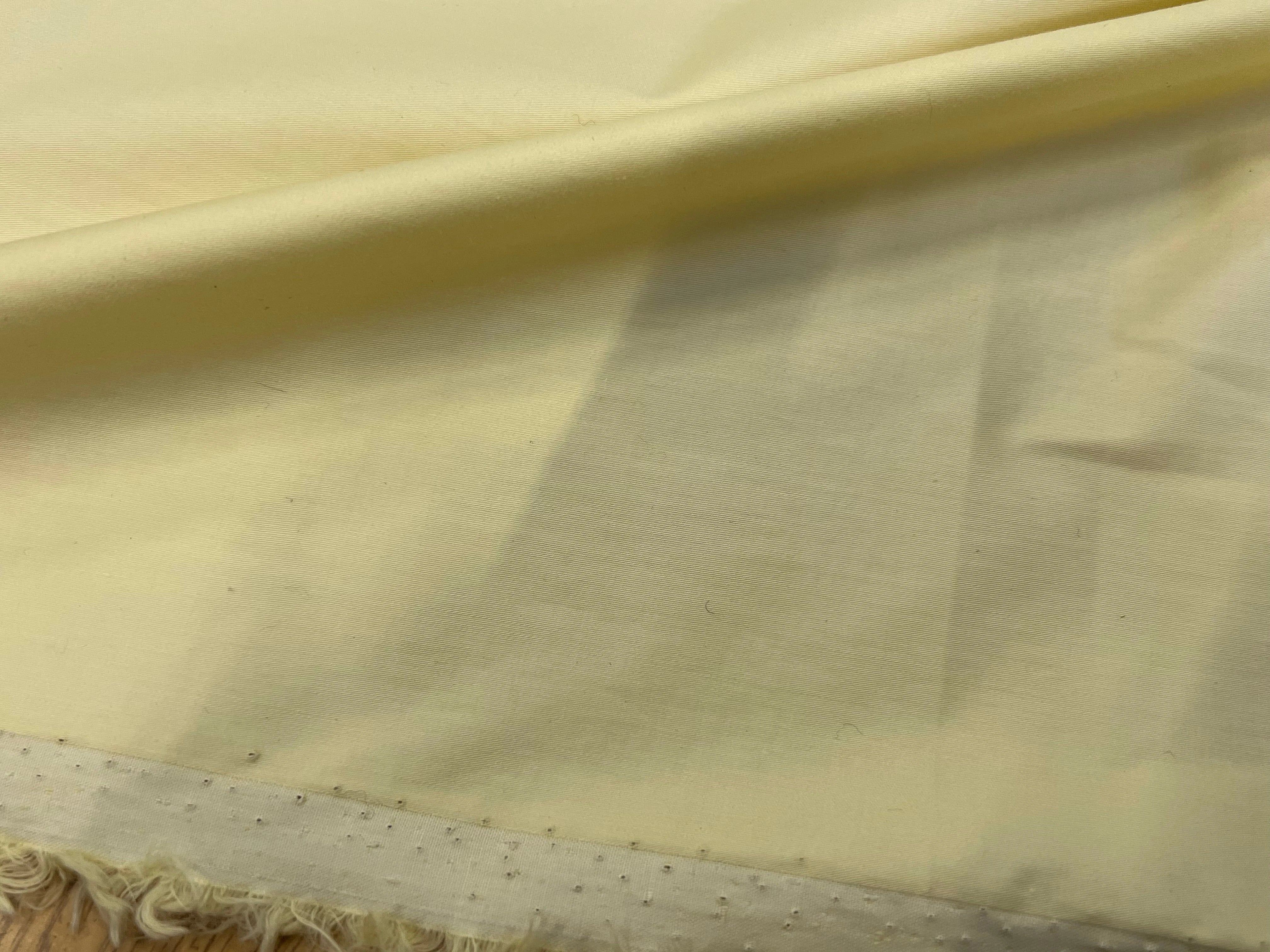 POPELINE COTON JAUNE VANILLE SUPERBE EFFET CRAQUANT 100% COTON - My Little Coupon
