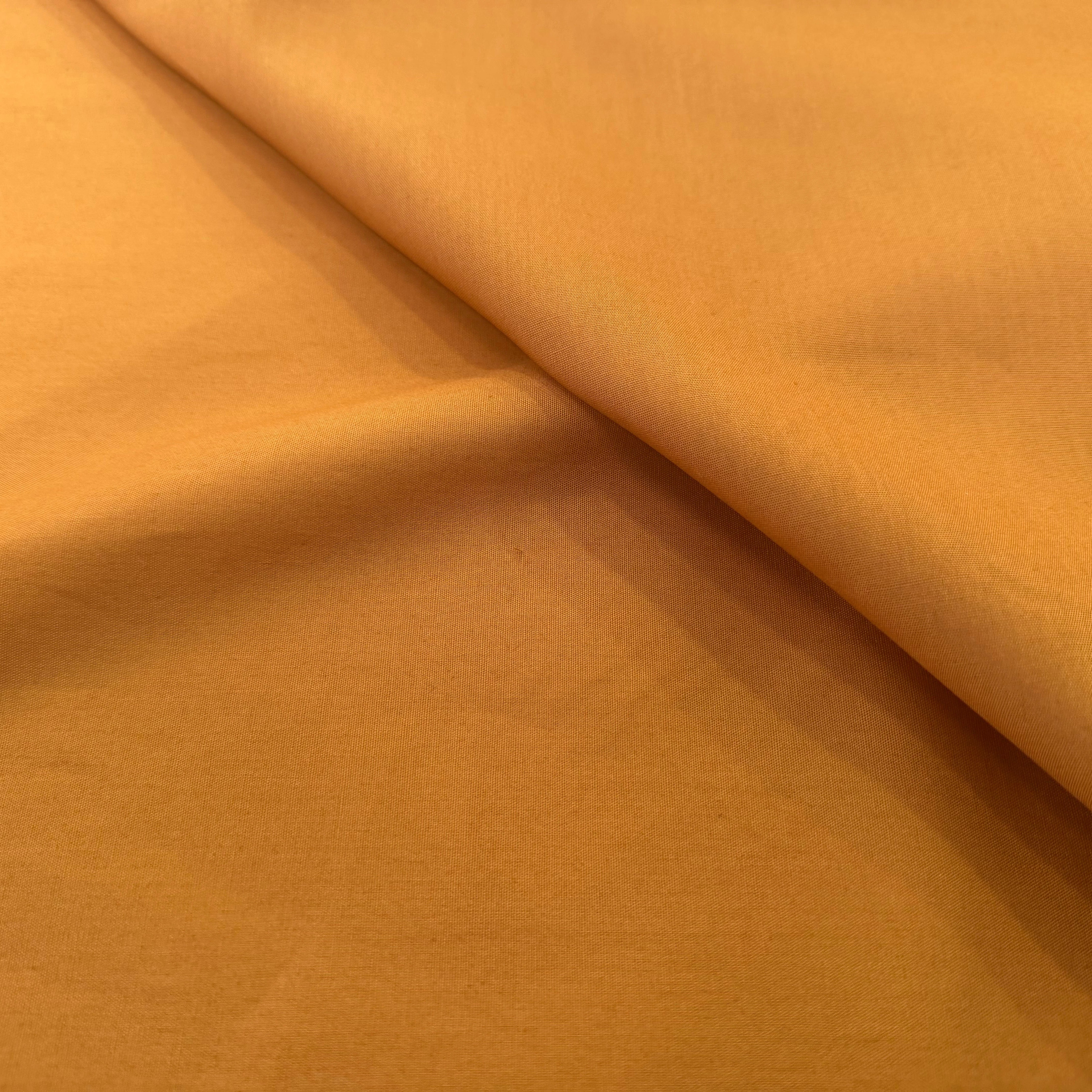 POPELINE COTON OCRE LAIZE 150 - My Little Coupon
