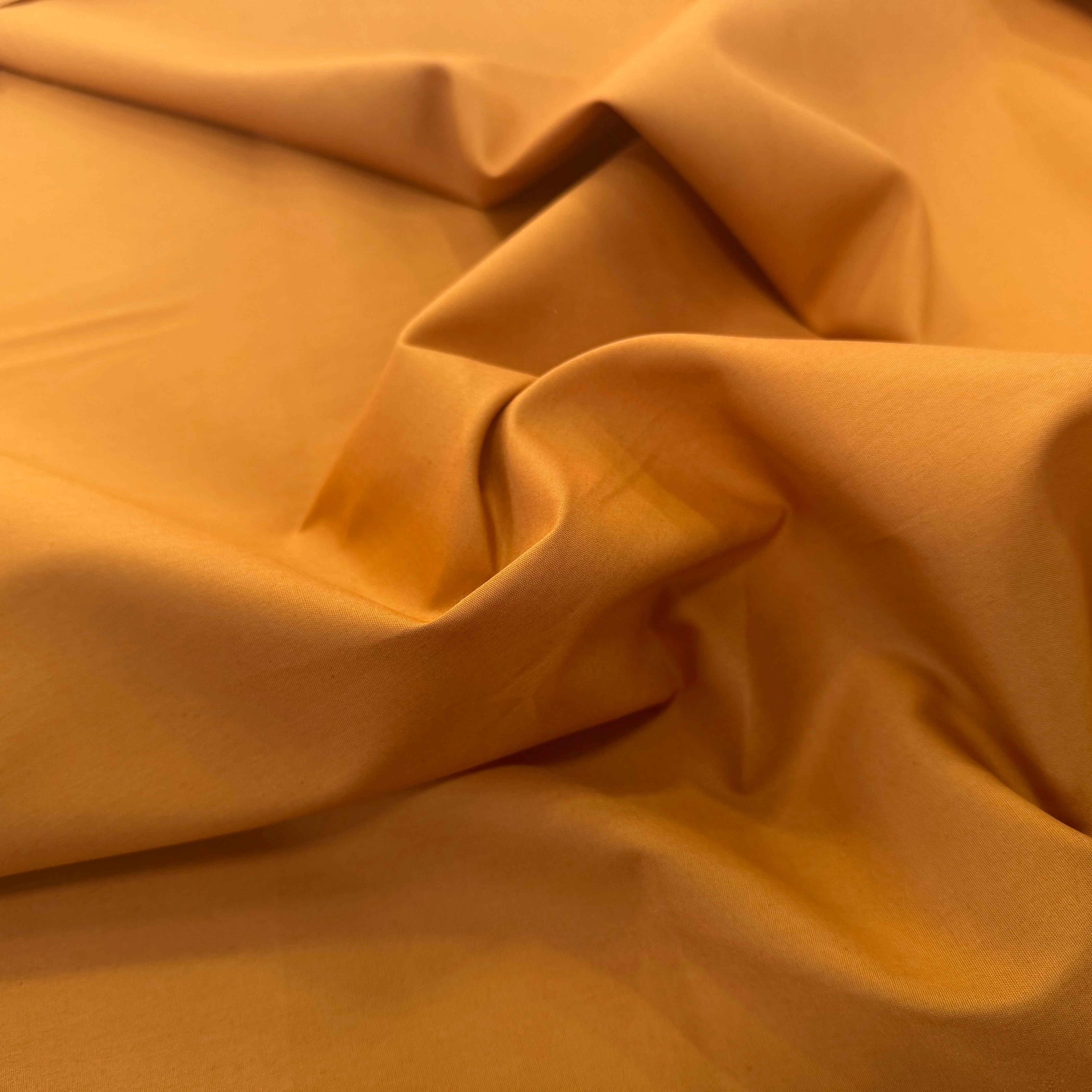 POPELINE COTON OCRE LAIZE 150 - My Little Coupon