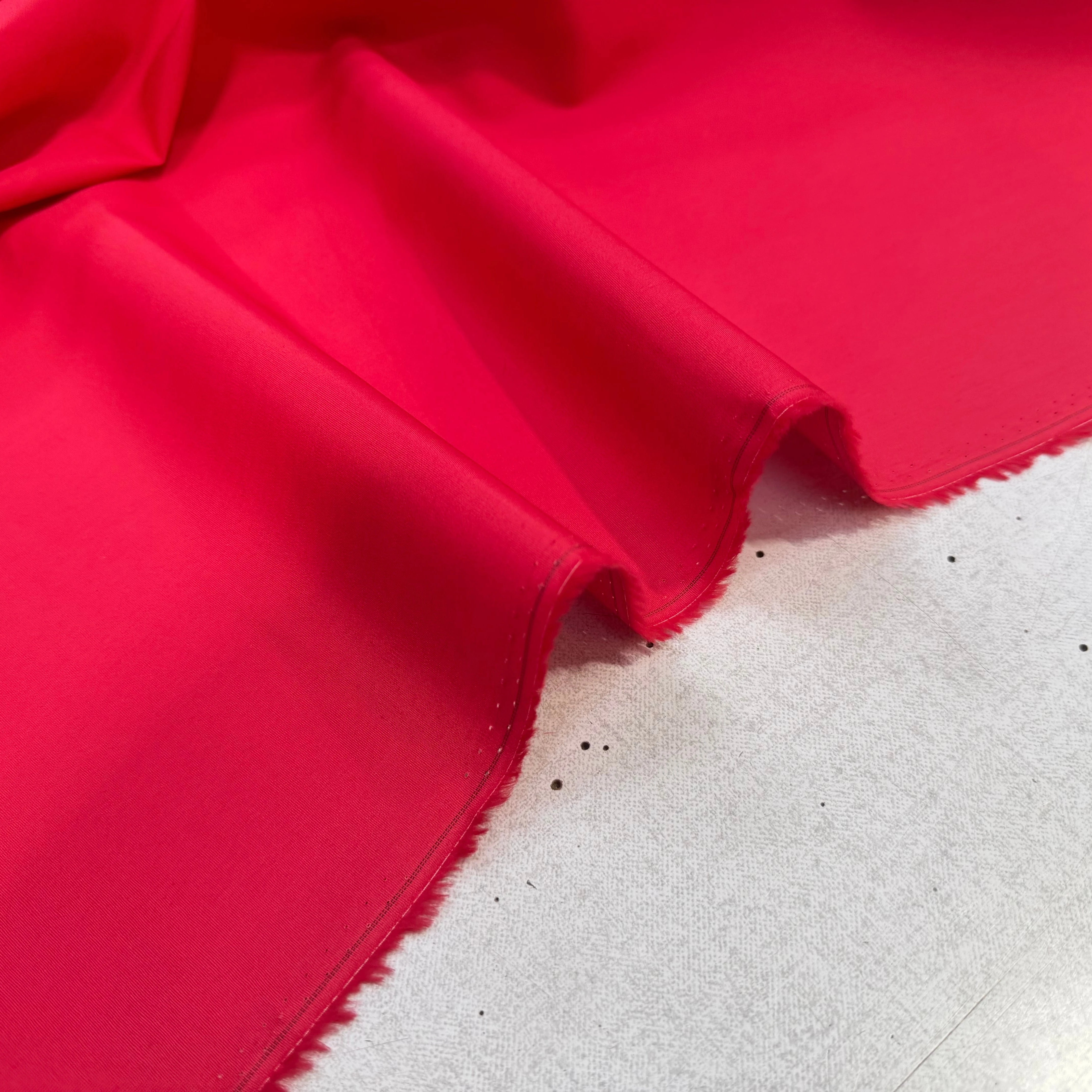 POPELINE COTON ROUGE LAIZE 150 - My Little Coupon