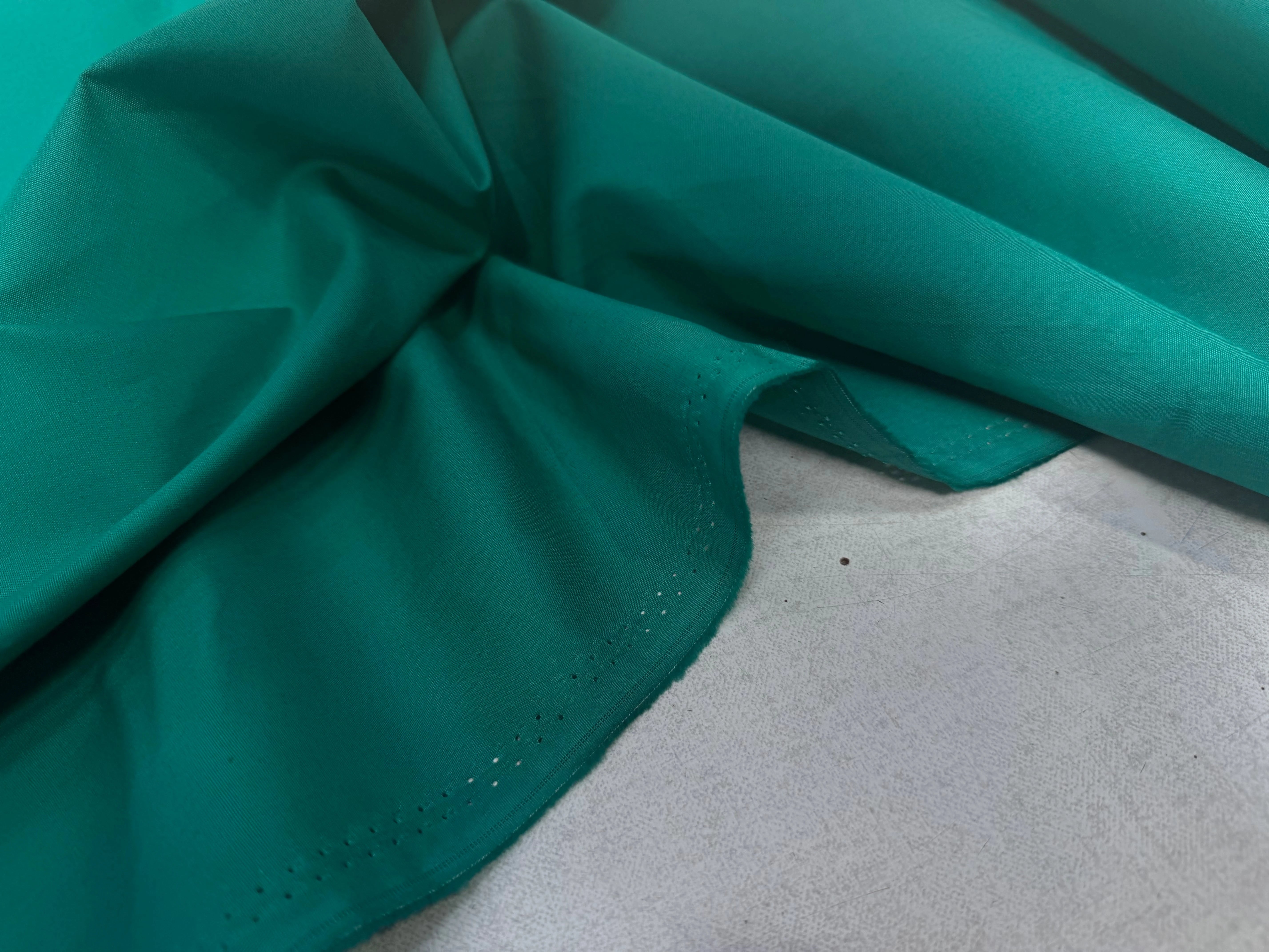 POPELINE COTON VERT LAIZE 150 - My Little Coupon