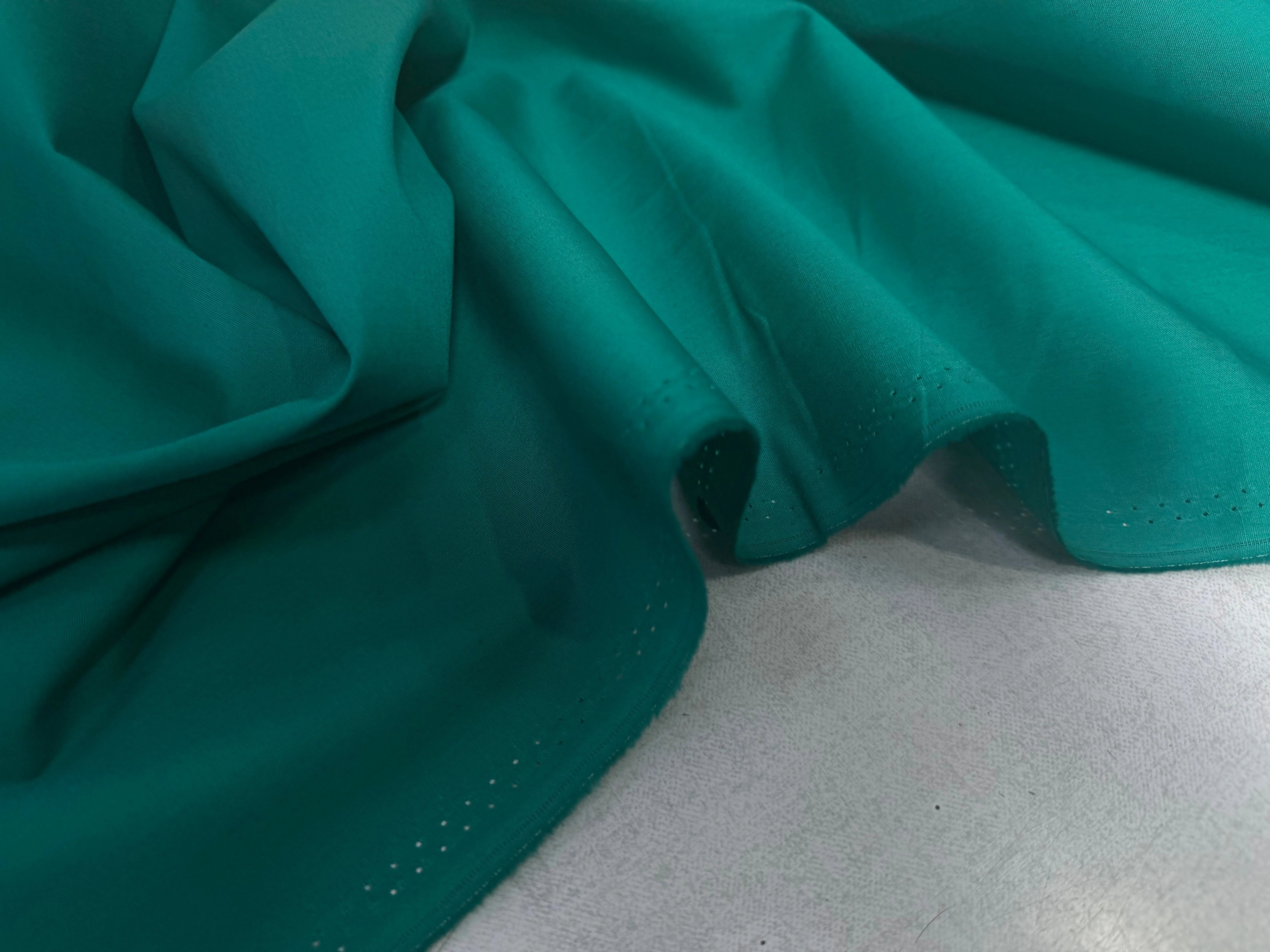 POPELINE COTON VERT LAIZE 150 - My Little Coupon