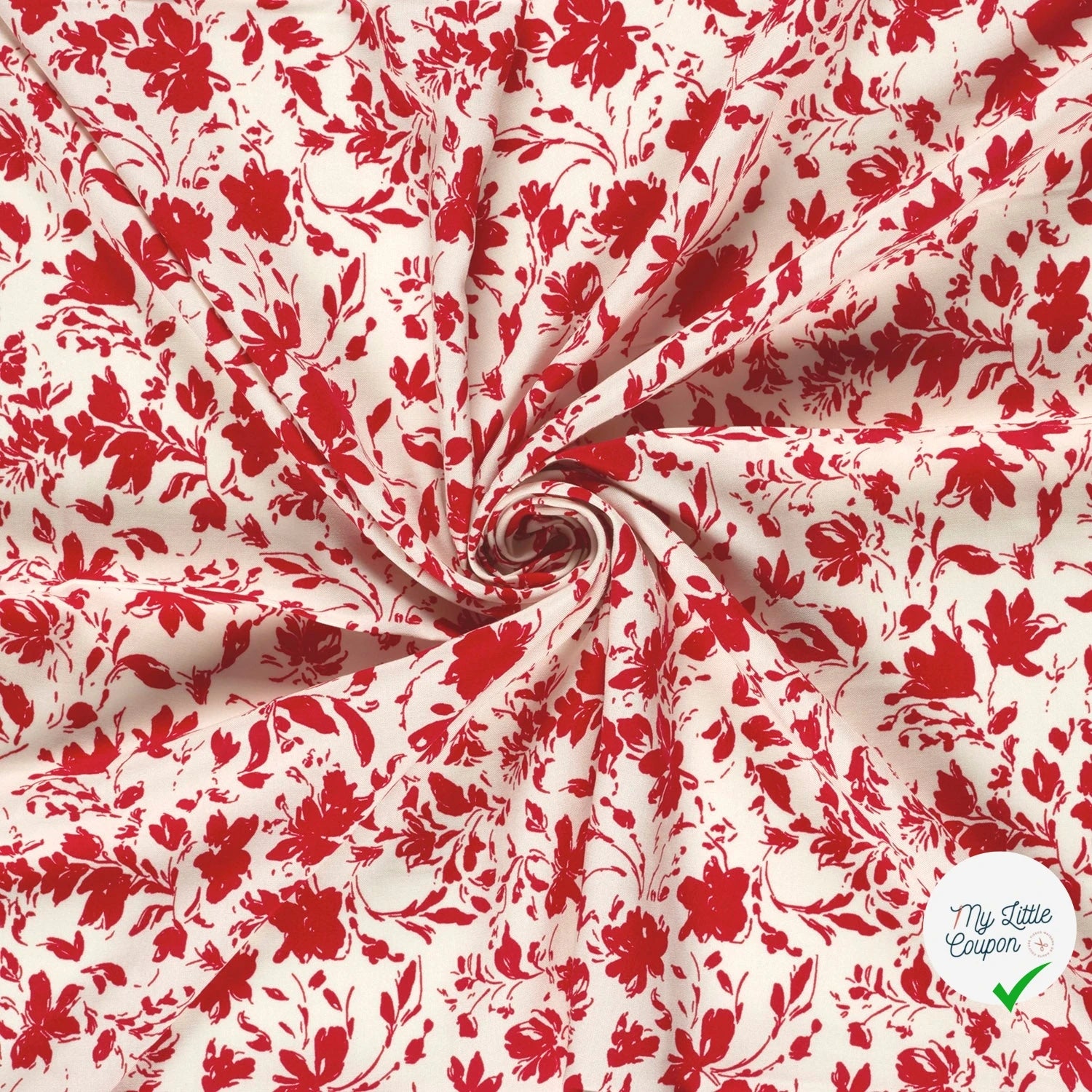 POPELINE DE BAMBOU FLOWERS 1 - My Little Coupon