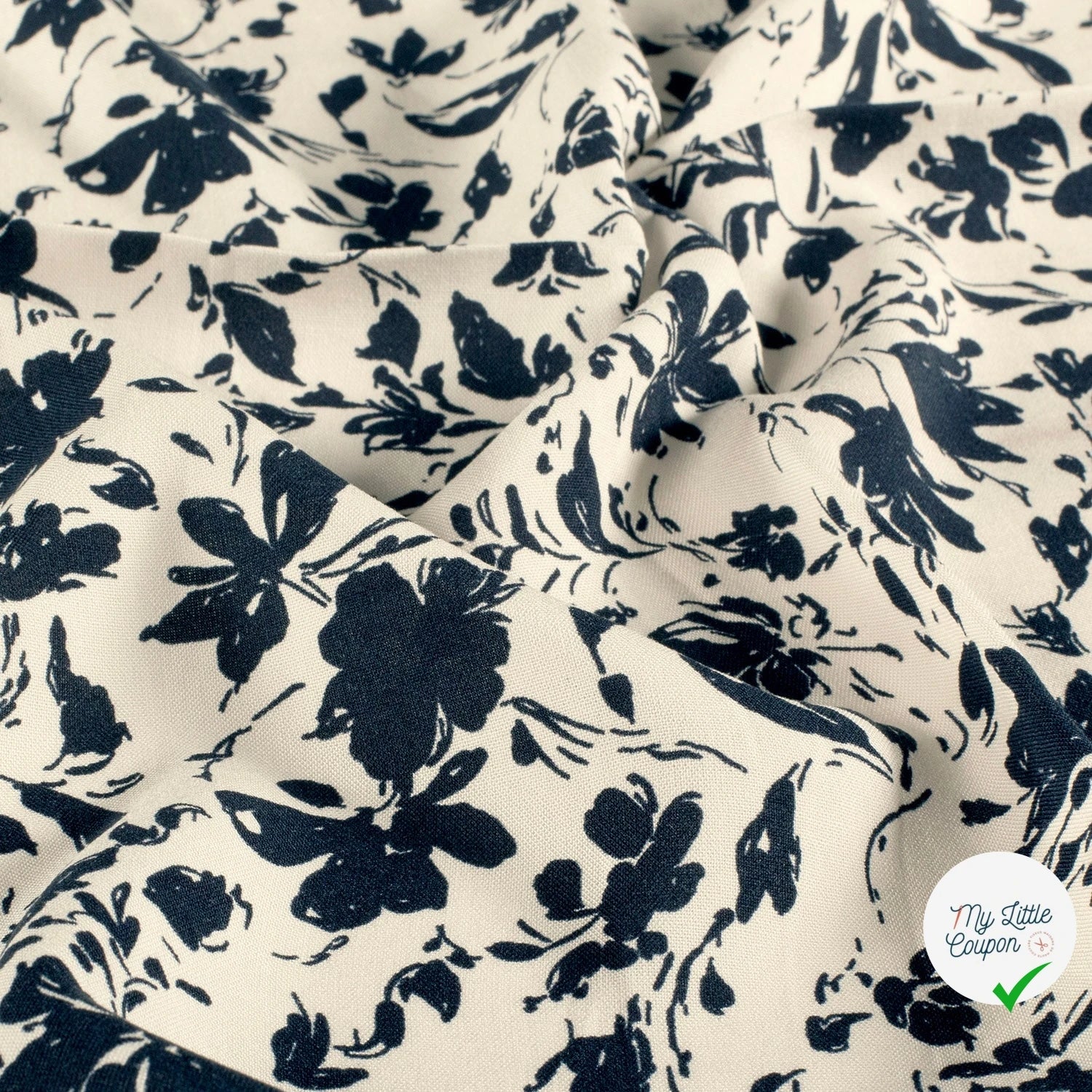 POPELINE DE BAMBOU FLOWERS 2 - My Little Coupon