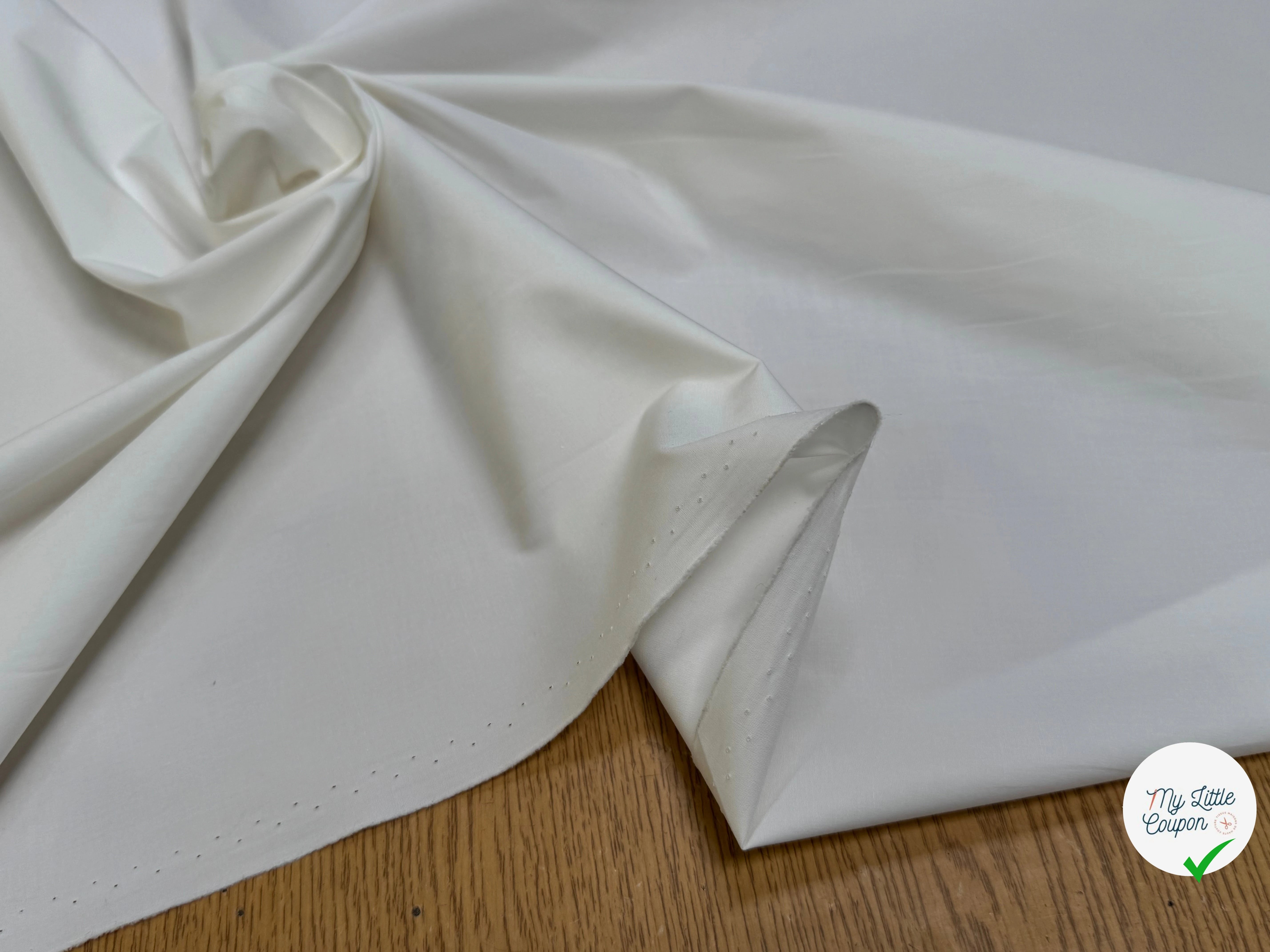 POPELINE DE COTON ALBINI DONNA CRAIE QUALITÉ COUTURE - My Little Coupon