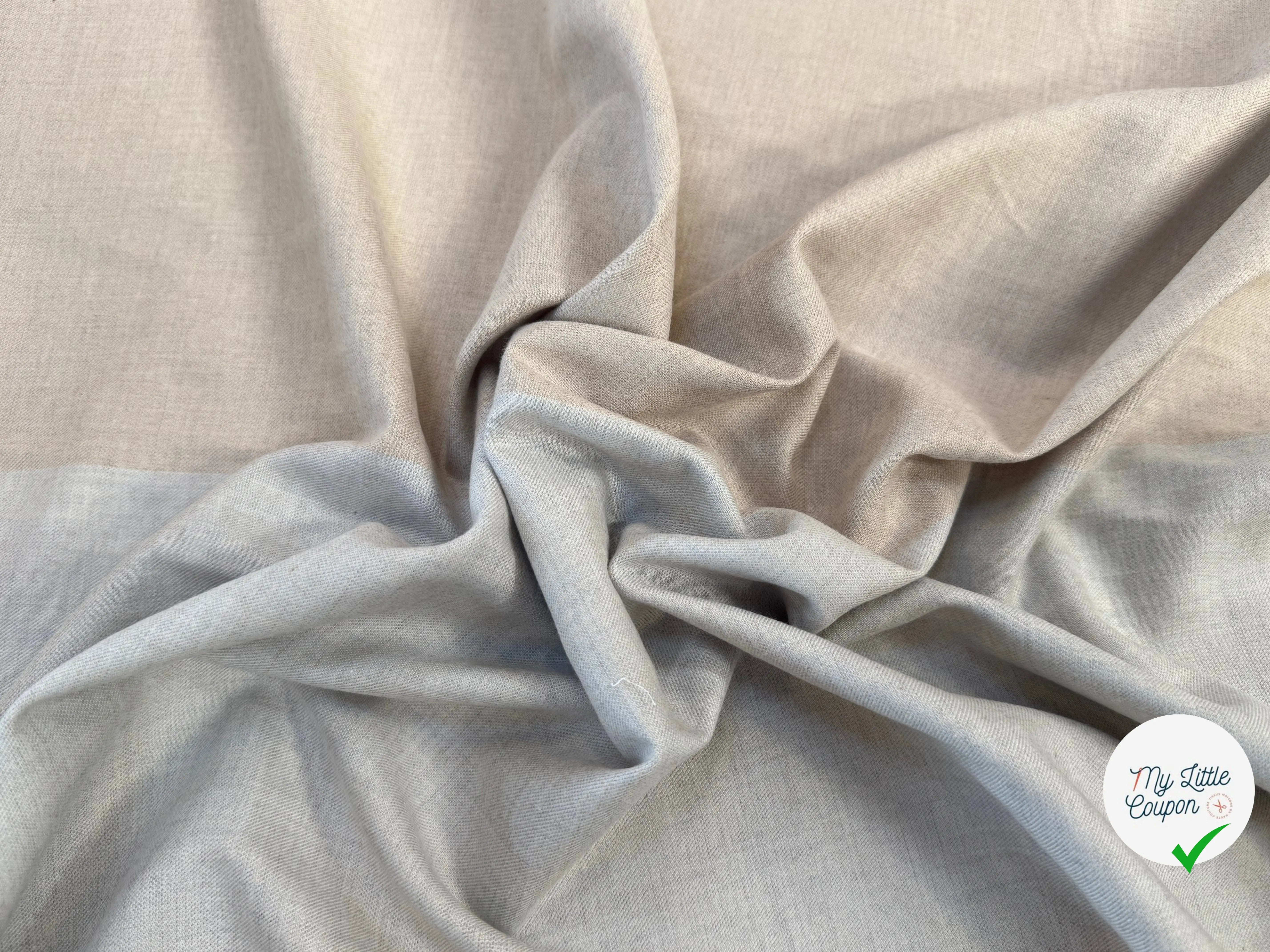 POPELINE DE COTON BLANC MOTIFS PETITS CARREAUX BLEU NAVY - My Little Coupon
