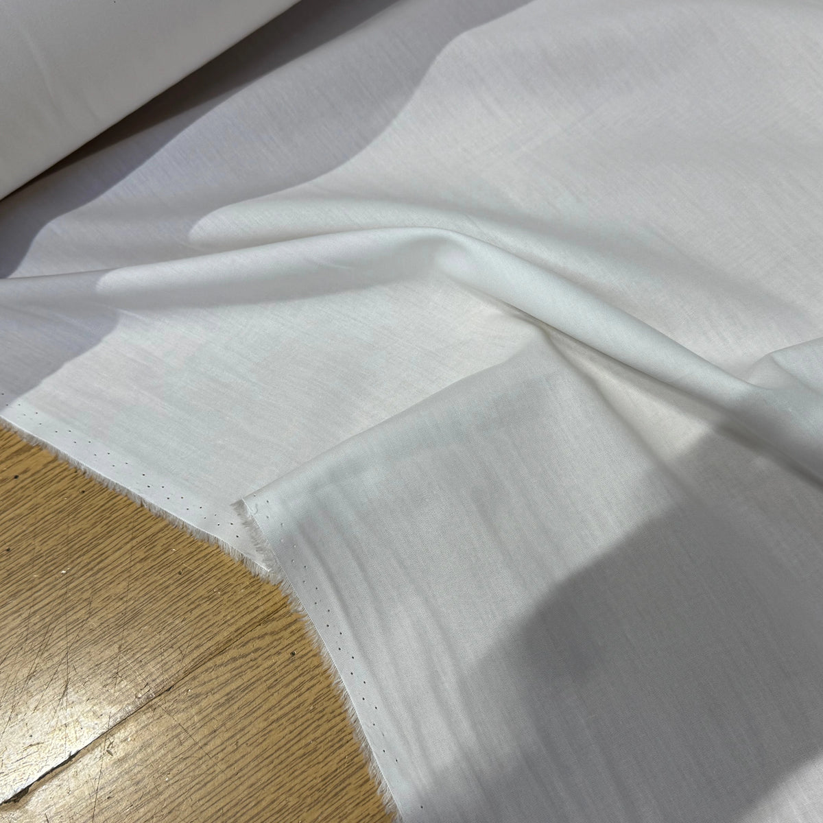 POPELINE DE COTON BLANCHE QUALITÉ COUTURE - My Little Coupon