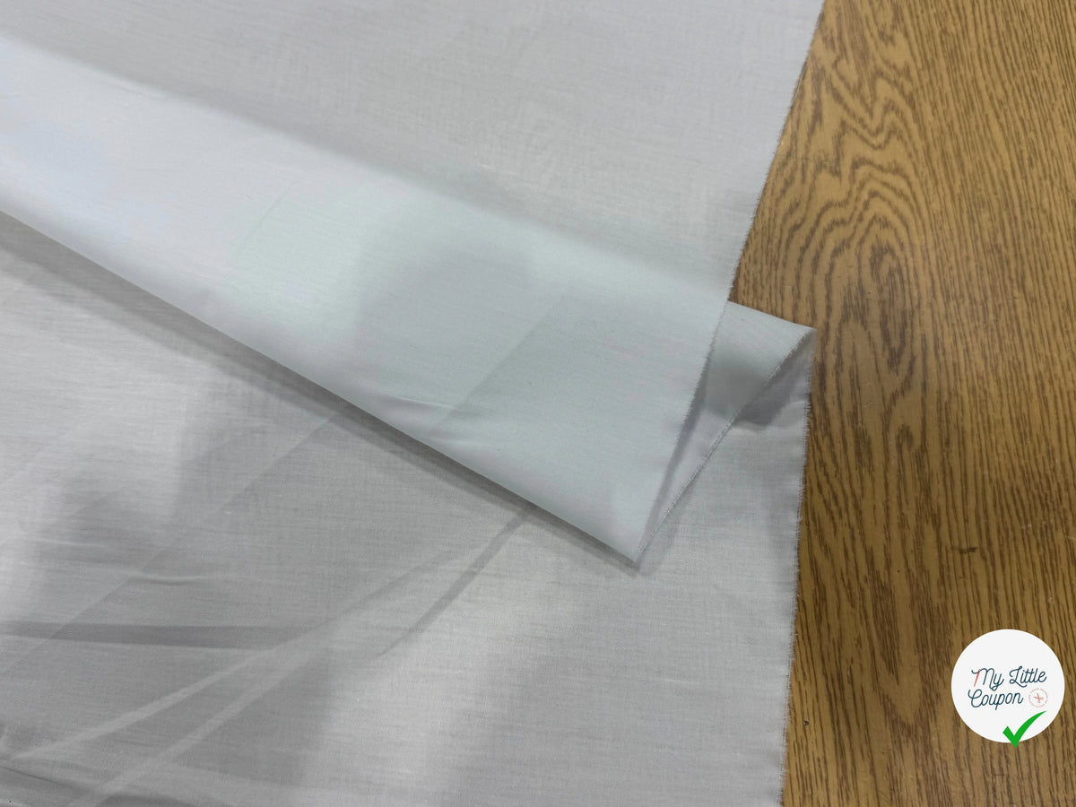 POPELINE DE COTON BLANCHE QUALITÉ COUTURE - My Little Coupon