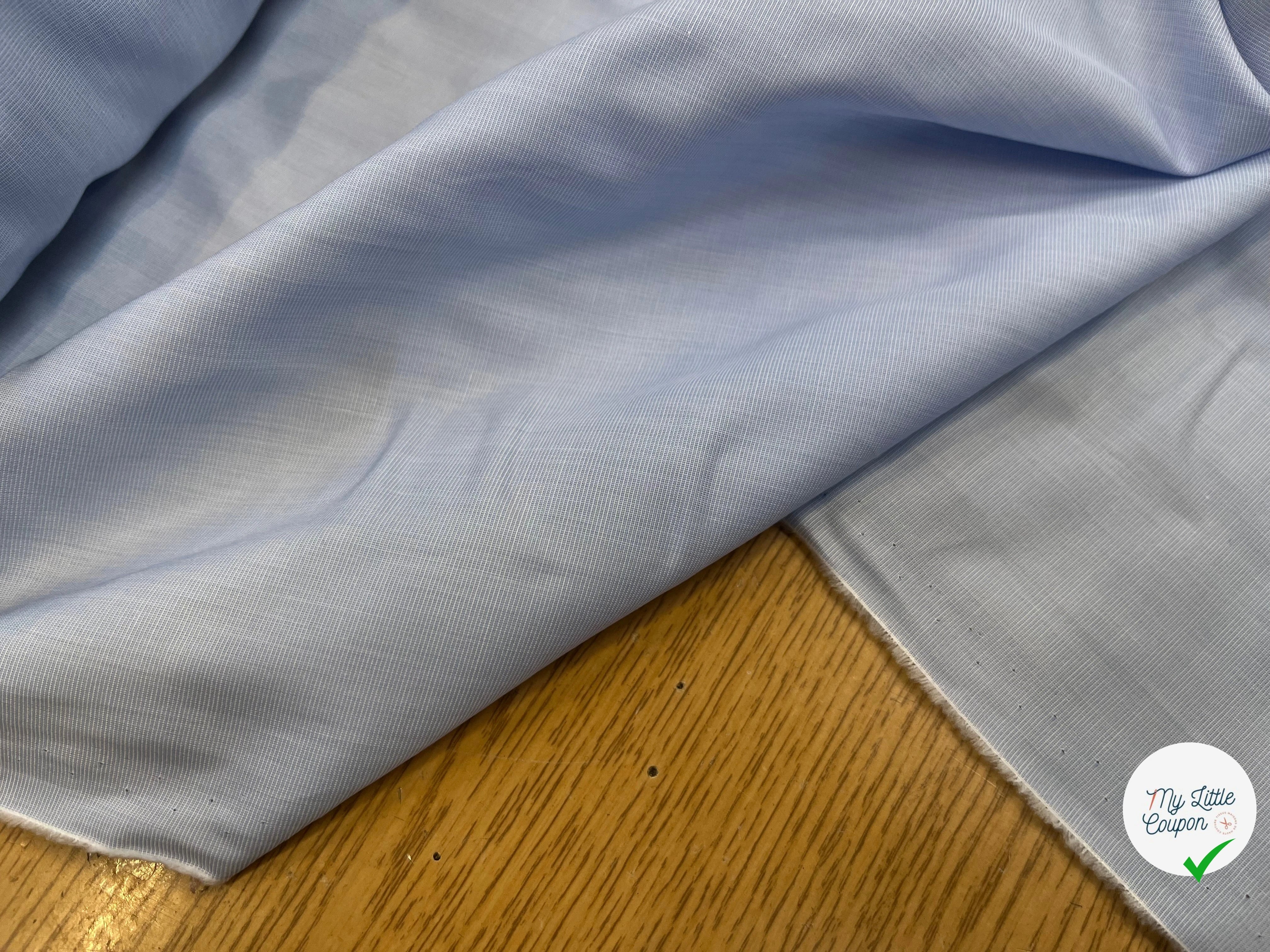POPELINE DE COTON BLEU CIEL CHIC 150CM - My Little Coupon