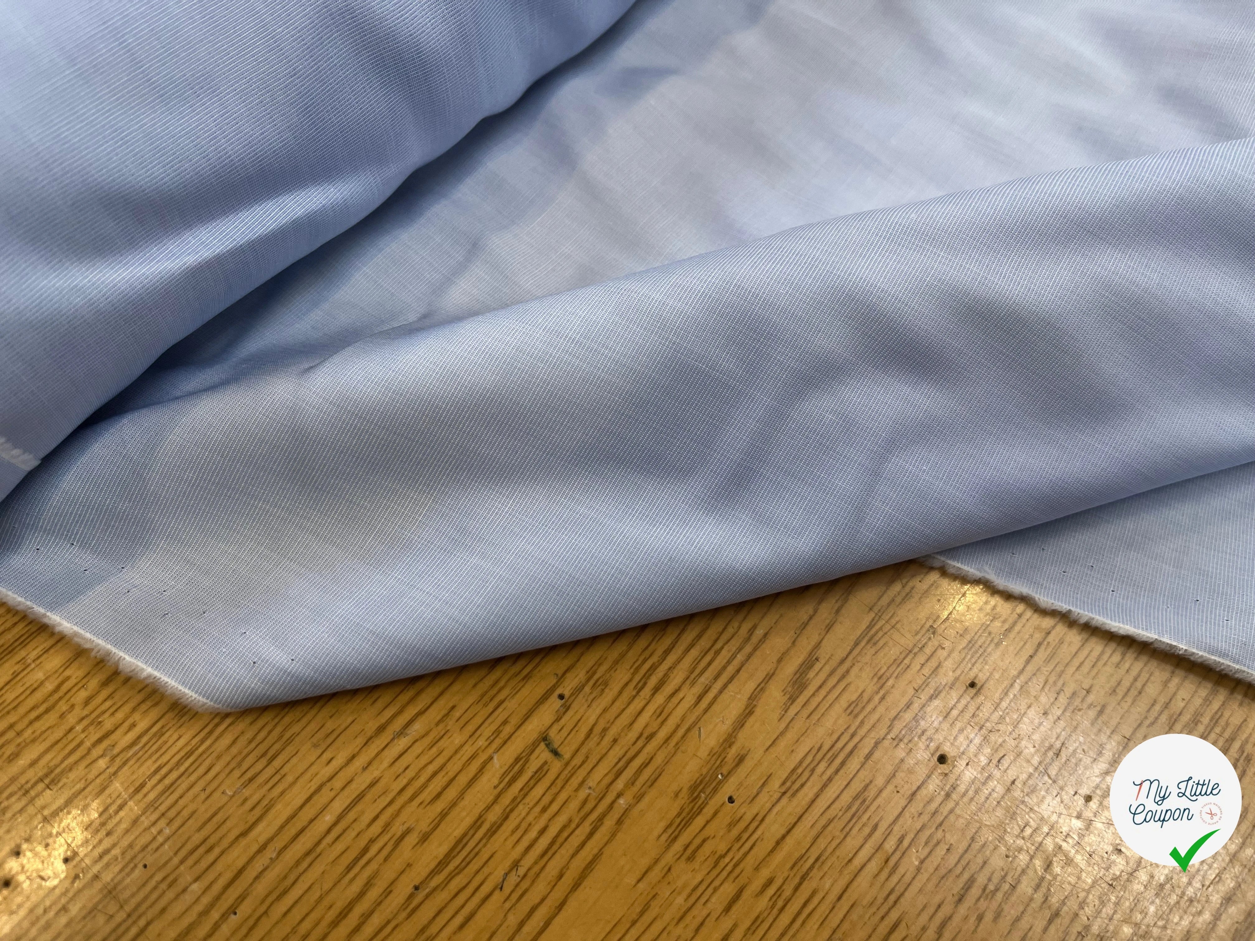 POPELINE DE COTON BLEU CIEL CHIC 150CM - My Little Coupon