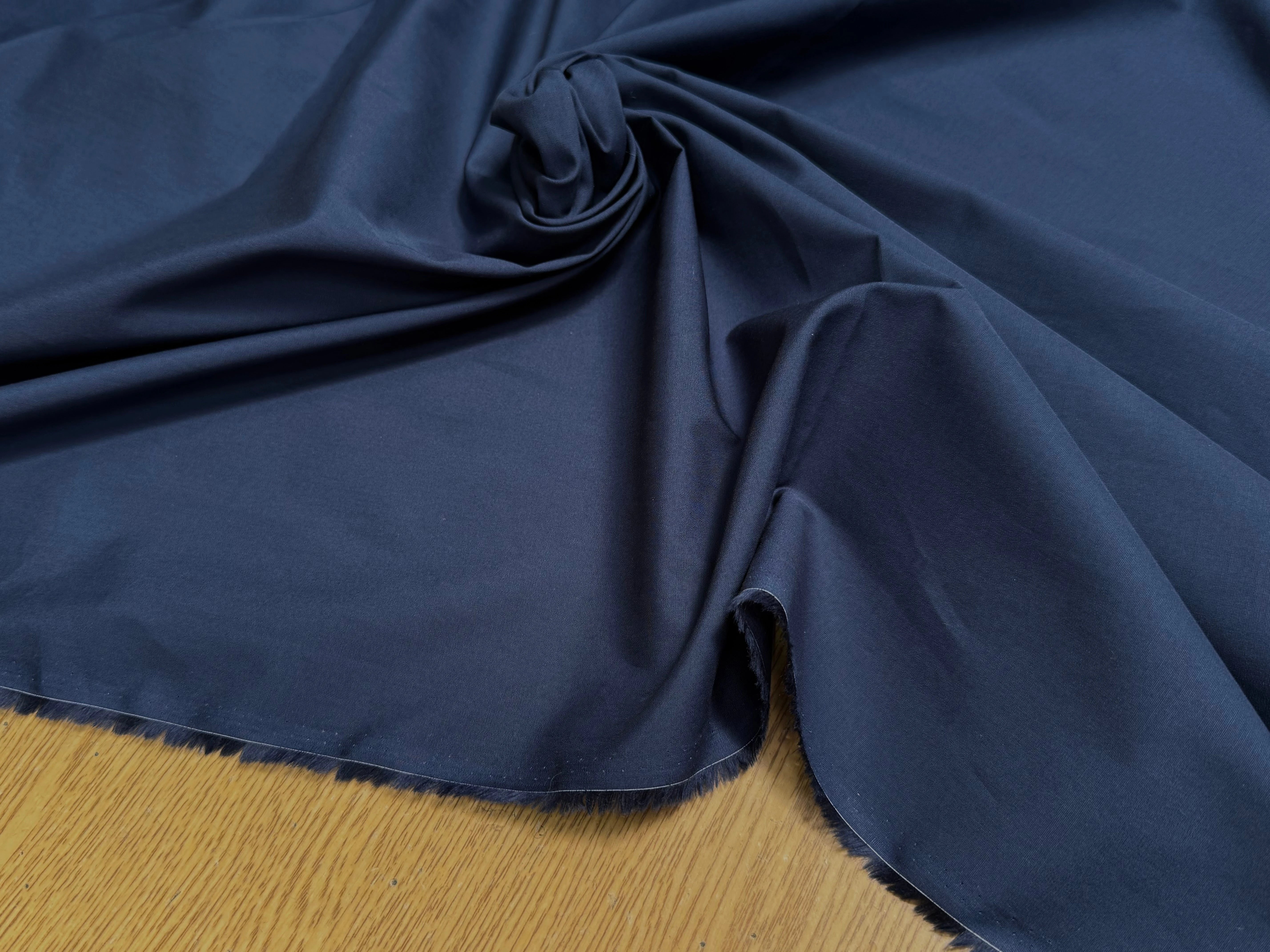 POPELINE DE COTON BLEU DENIM QUALITÉ COUTURE - My Little Coupon