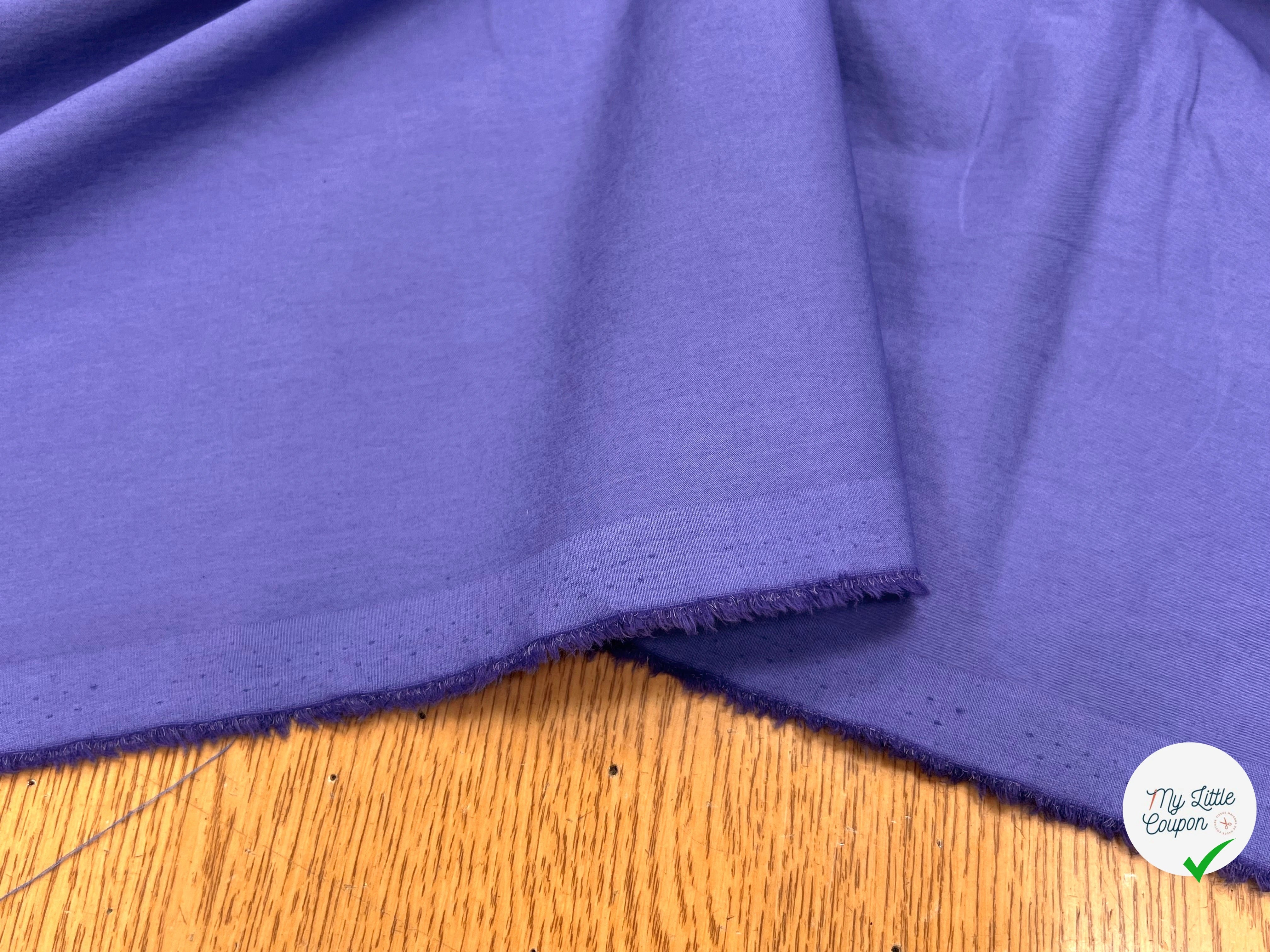 POPELINE DE COTON BLEU LAVANDE 145CM - My Little Coupon