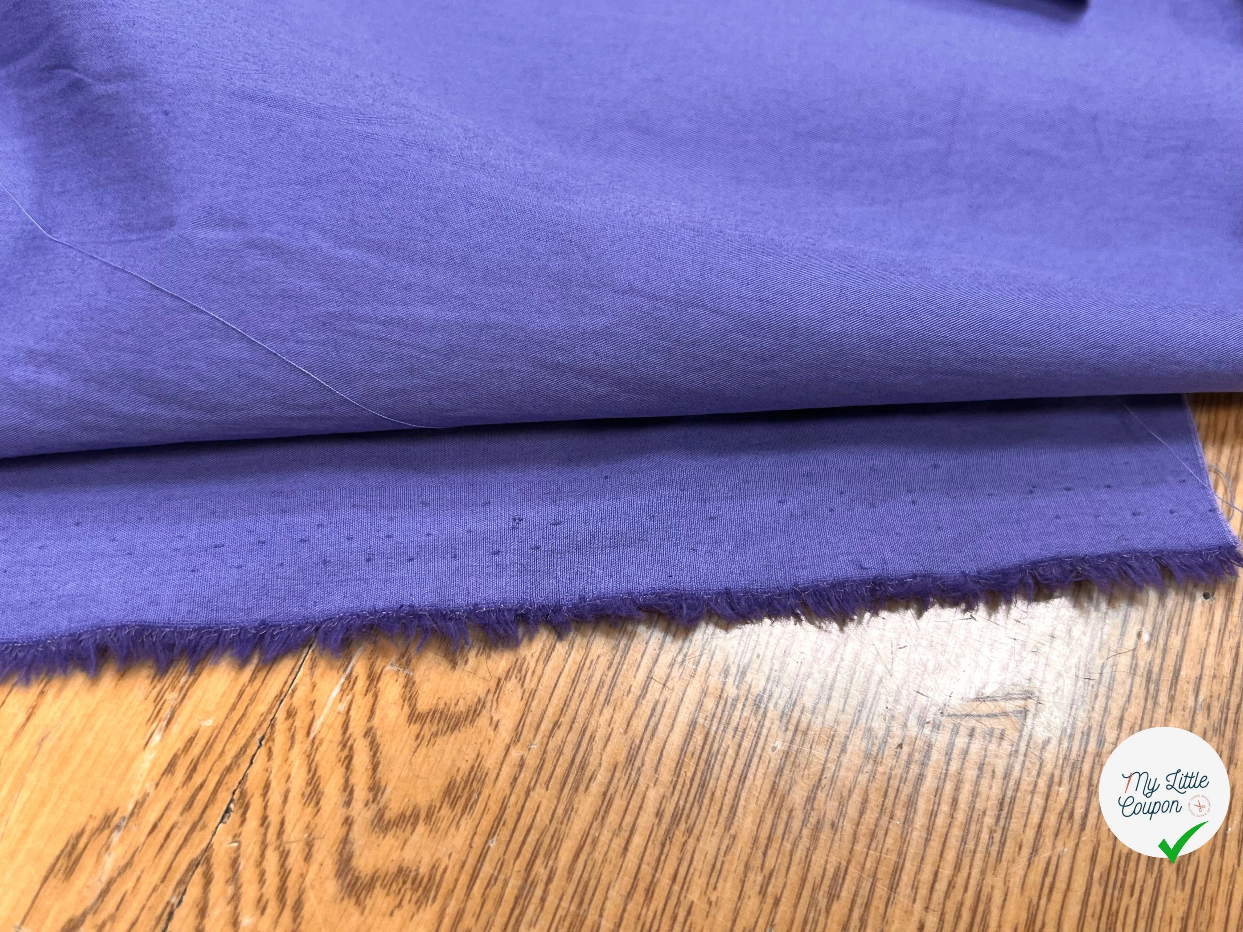 POPELINE DE COTON BLEU LAVANDE 145CM - My Little Coupon